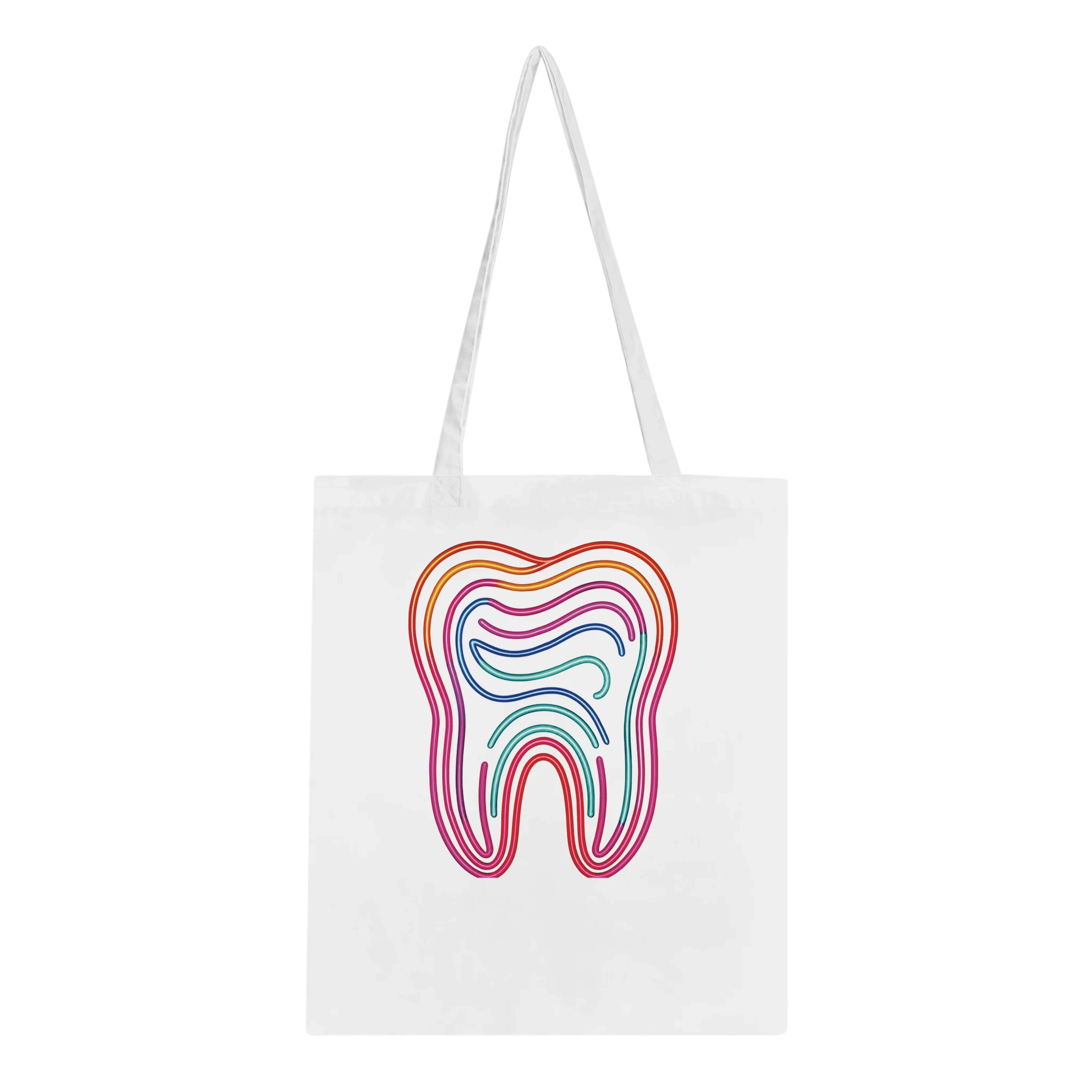Neon Tooth Tote Bag