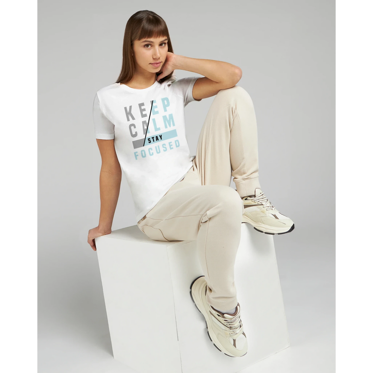 Women’s Keep Calm Stay Focused T-Shirt