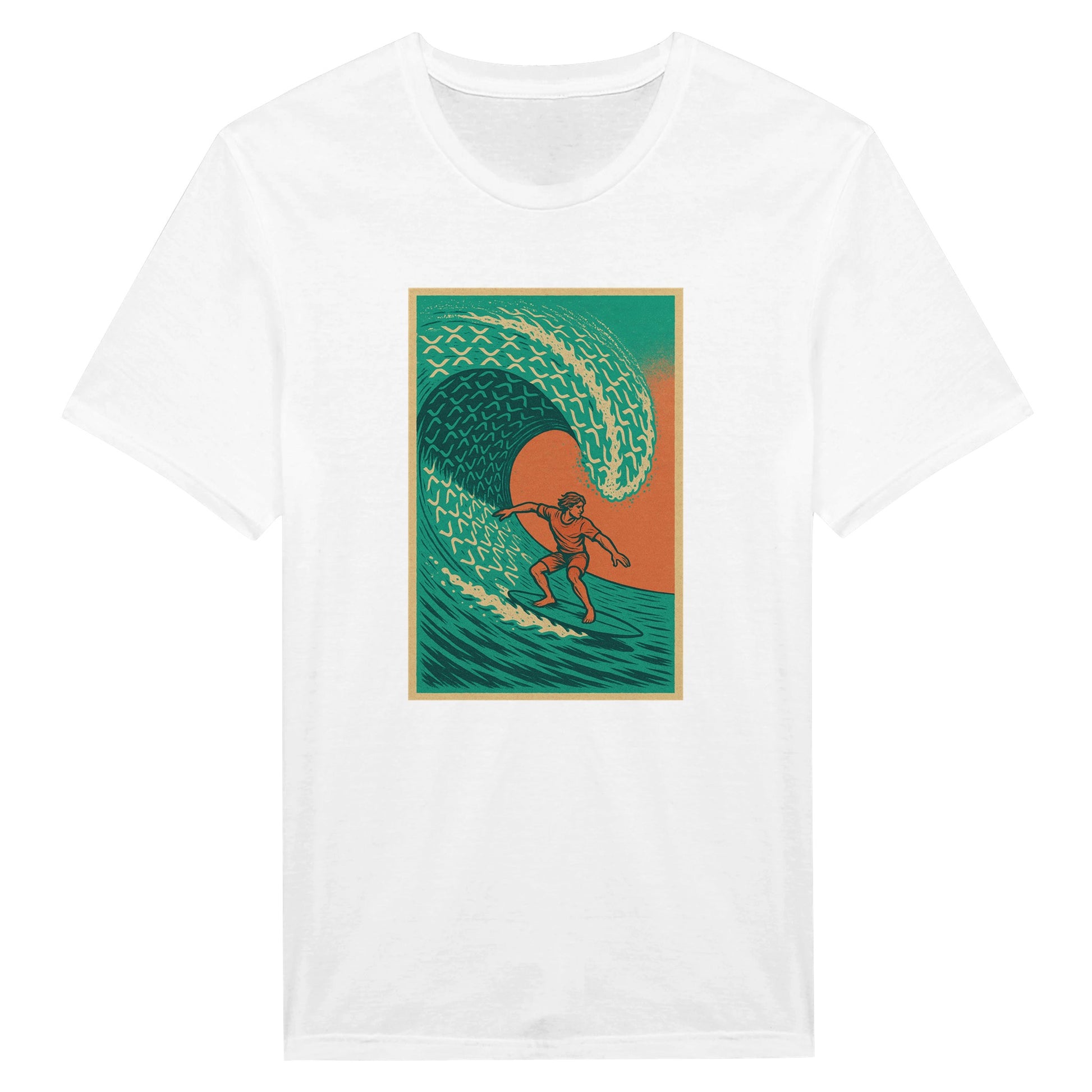 XRP Wave Shirt – Retro Surf Crypto Beach Tee - F4 Custom Prints
