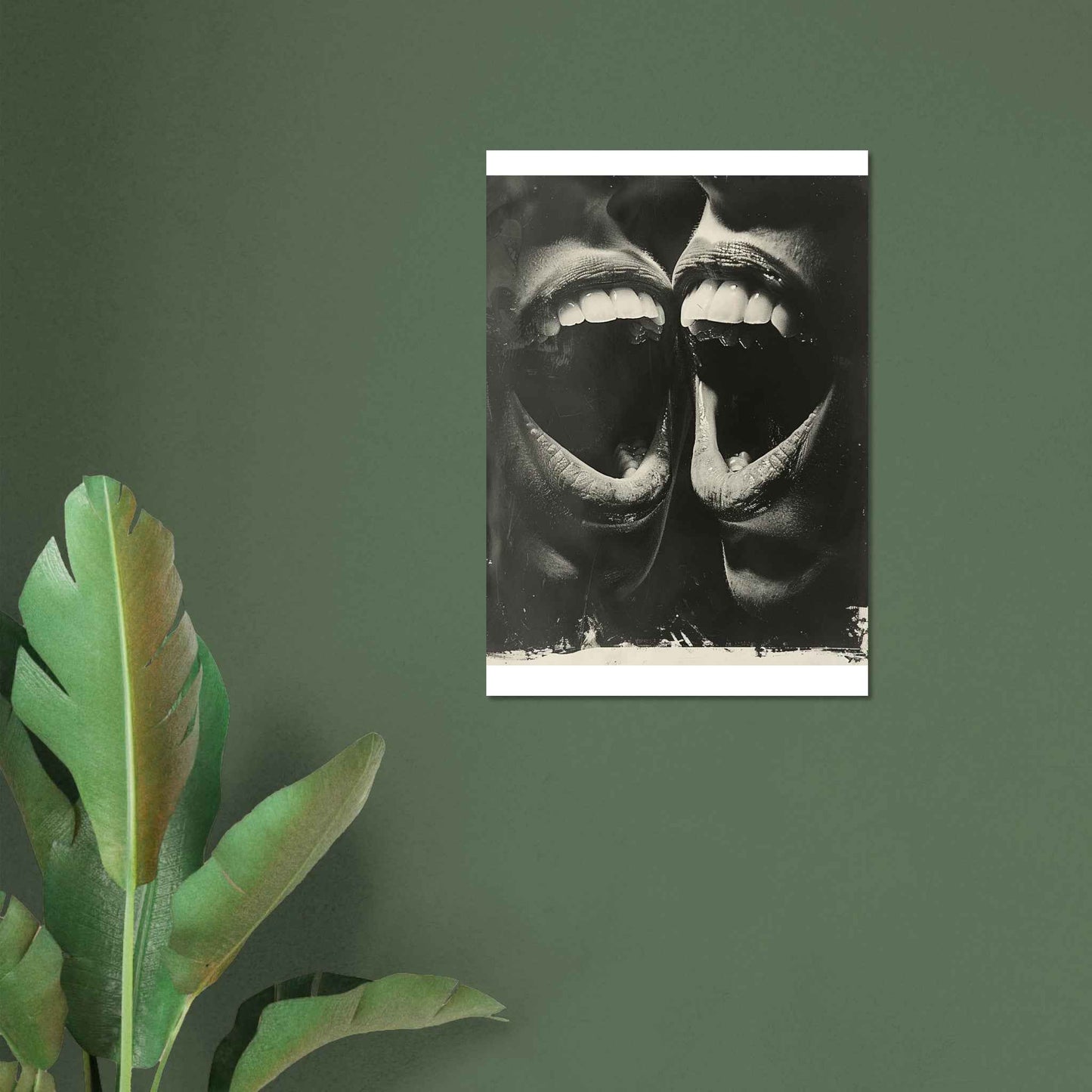 "Unleashed Joy" Poster – Dynamic Black & White Expressionist Wall Art (Multiple Sizes Available)