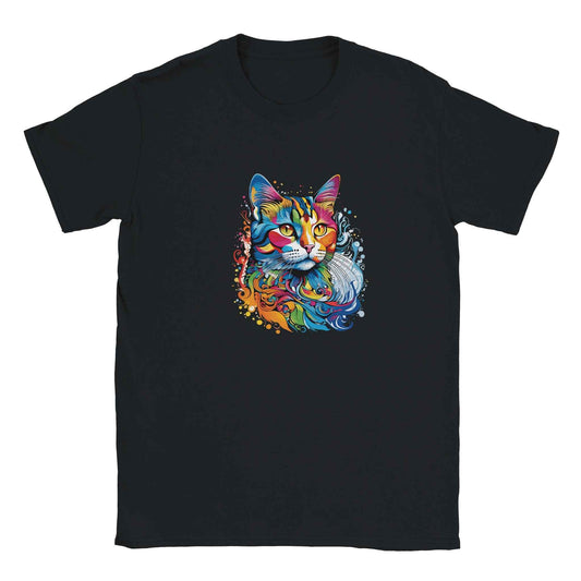 Abstract Art Cat Graphic Tee – Premium Comfort & Bold Style for Everyday Wear