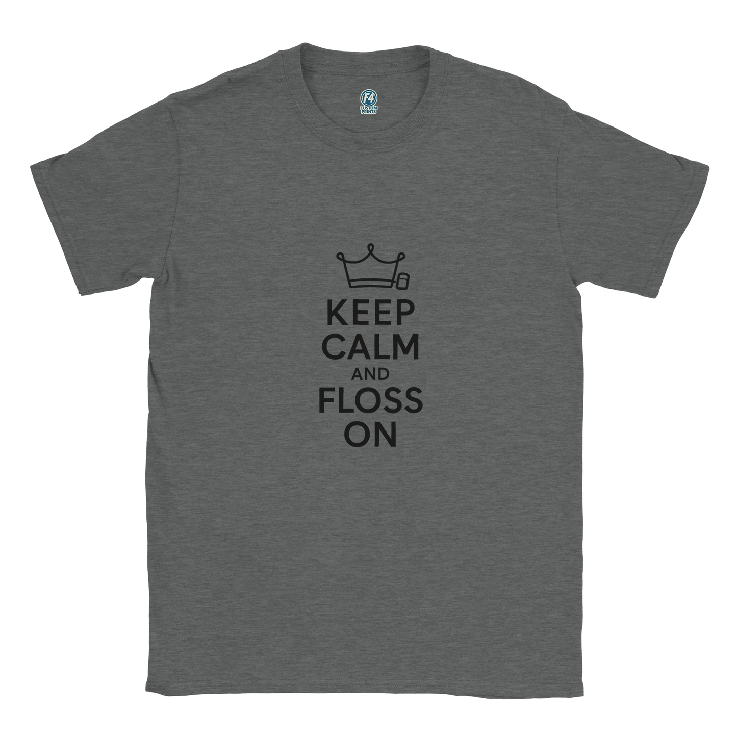 Keep Calm and Floss On T-Shirt – Funny Dental Unisex Tee - F4 Custom Prints