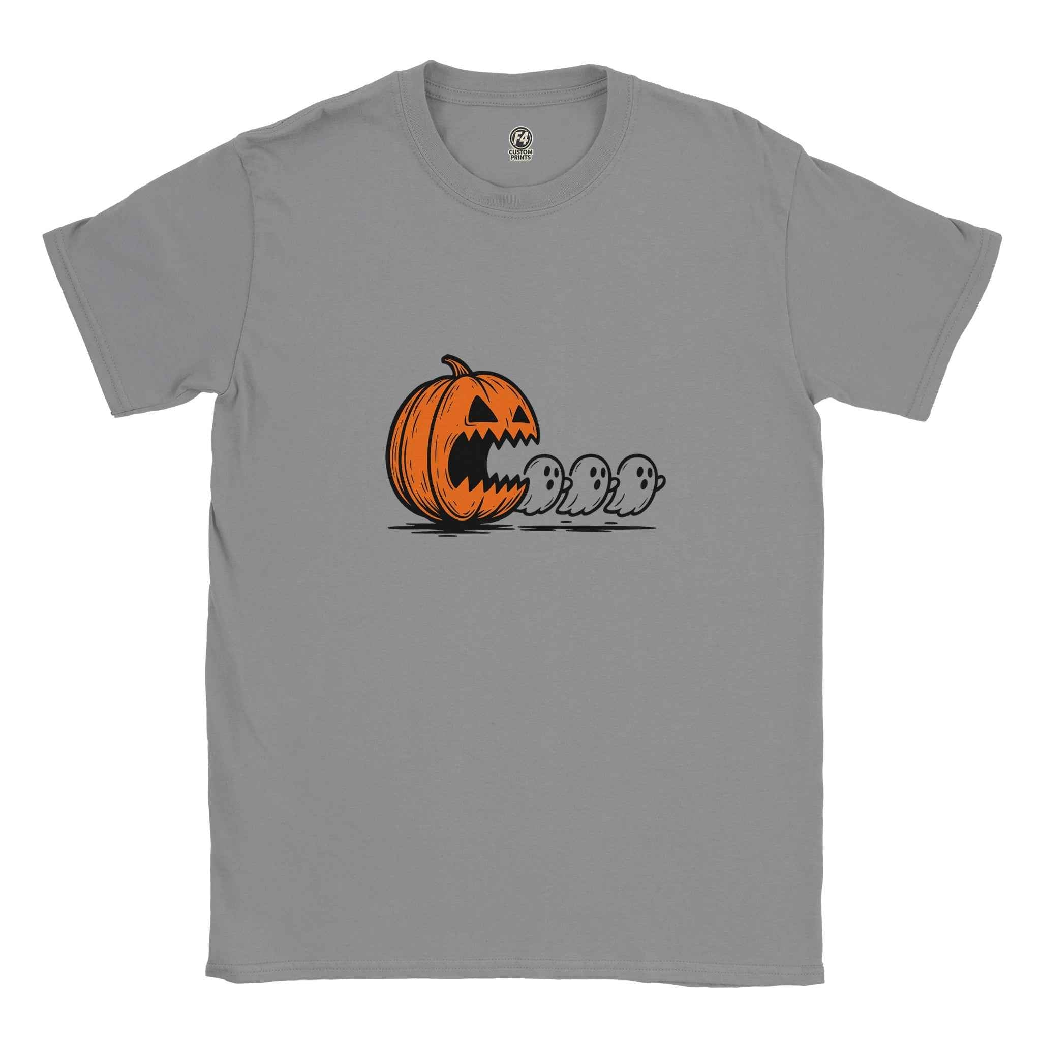 Chomped by the Pumpkin – Funny Halloween Ghost Chase T-Shirt