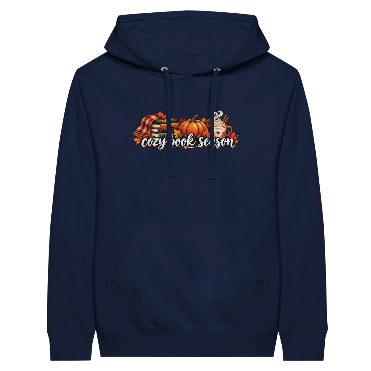 Cozy Book Season Fall Reading Hoodie