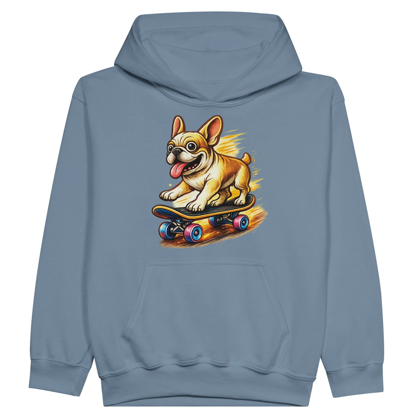 Kids Skater Frenchie Hoodie