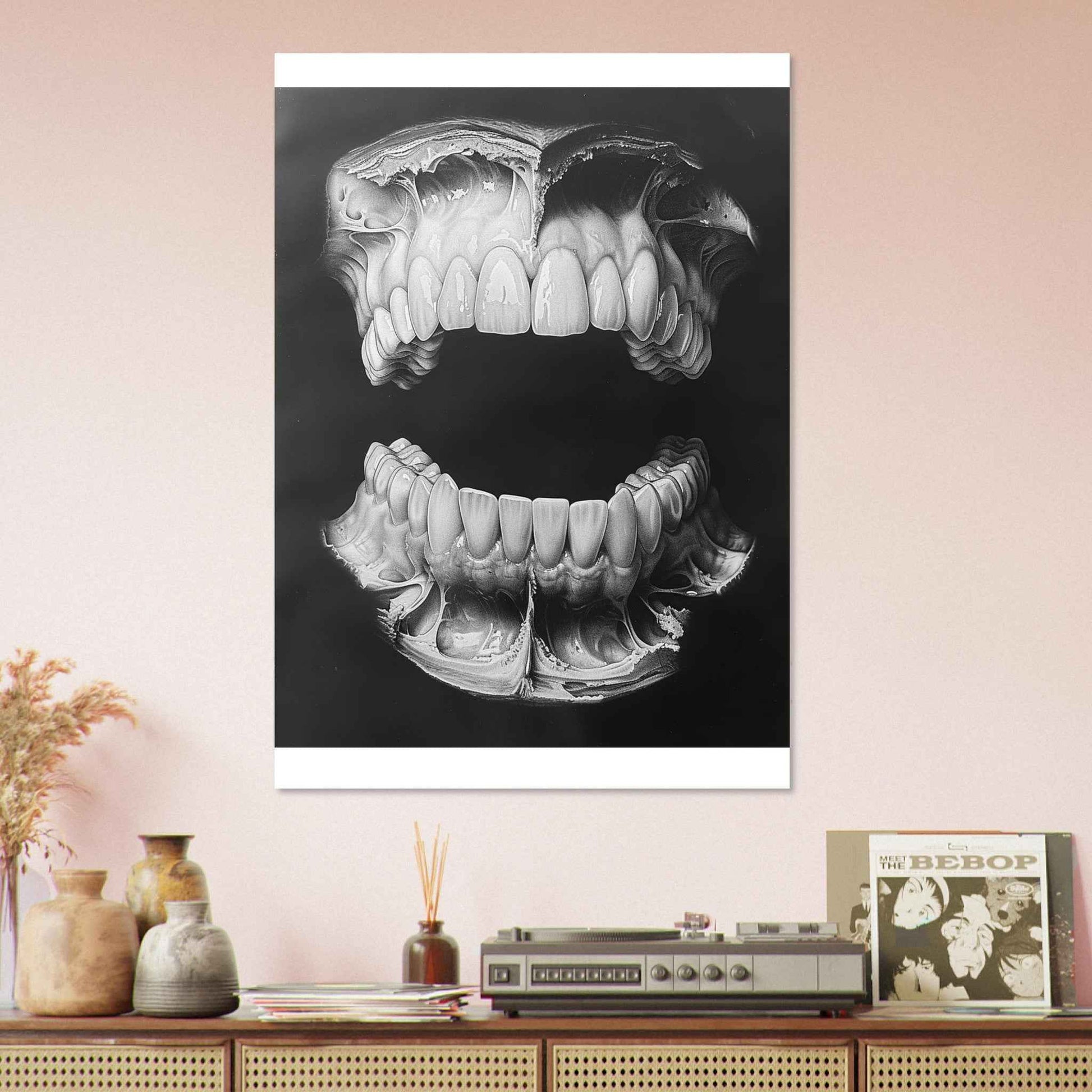 "Unveiled Anatomy" Poster – Ethereal Dental X-Ray Style Wall Art (Multiple Sizes Available)
