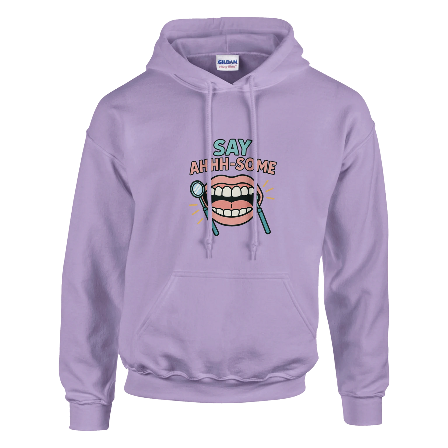 Say Ahhh-Some Hoodie – Funny Dental Hygienist Unisex Sweatshirt - F4 Custom Prints