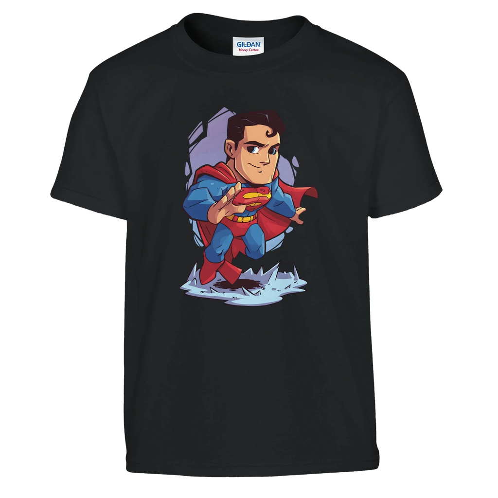 Kids Chibi Superman Inspired T-Shirt