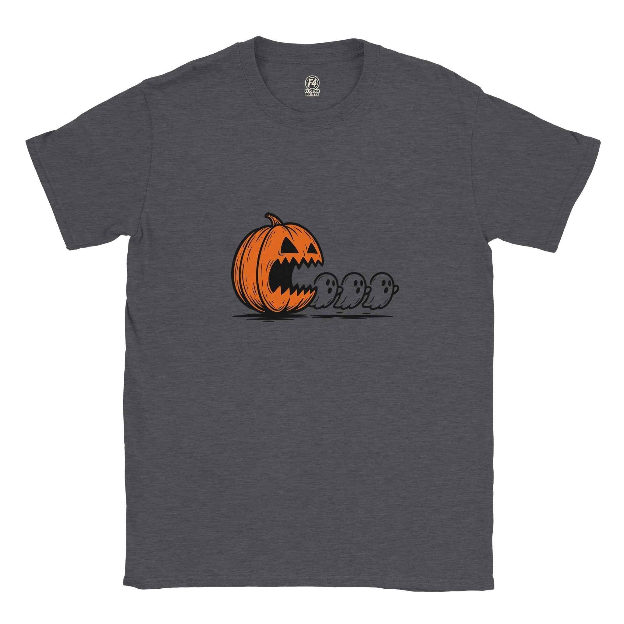 Chomped by the Pumpkin – Funny Halloween Ghost Chase T-Shirt