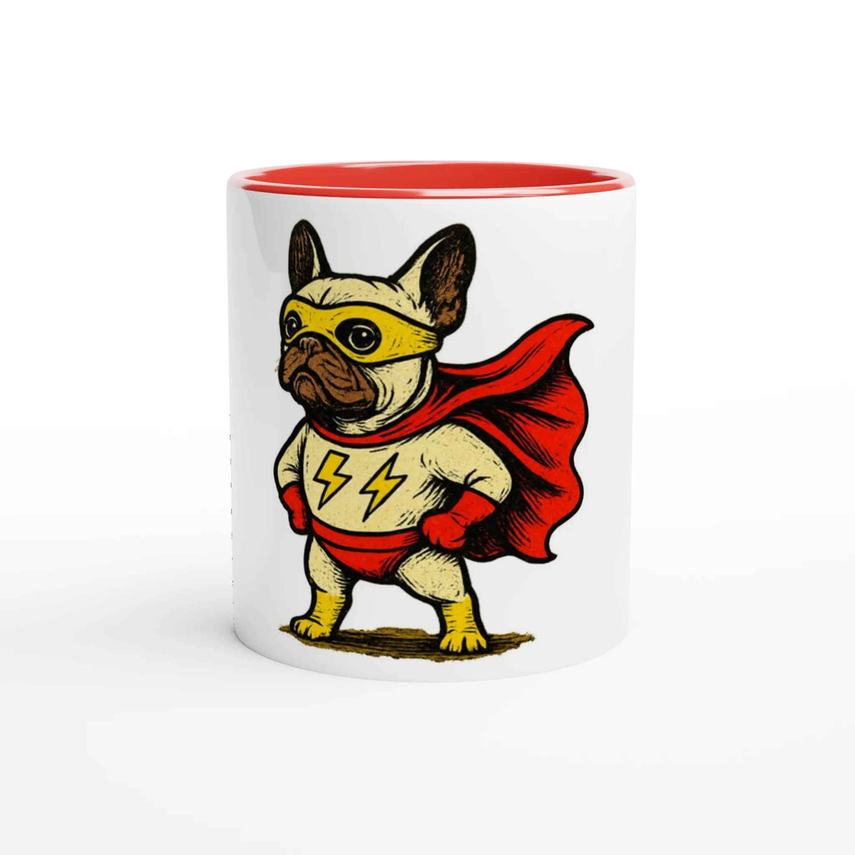 Super Frenchie 11oz Coffee Mug with Color Inside