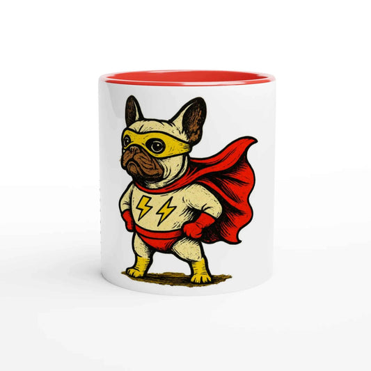Super Frenchie 11oz Coffee Mug with Color Inside