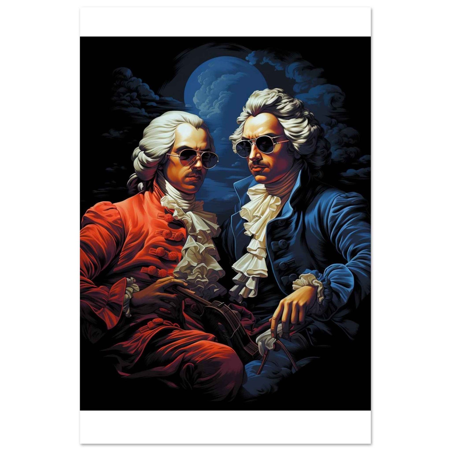 Classical Cool: Baroque Bad Boys Poster – Iconic Wall Art with a Modern Twist (Multiple Sizes Available)