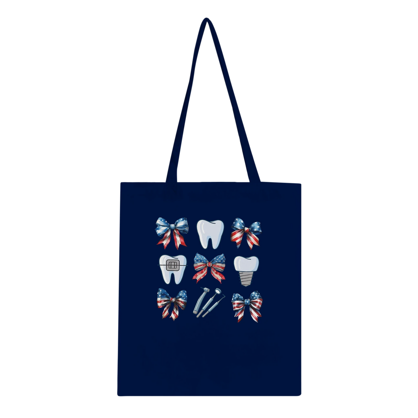 Personalized Dental 4th of July Tote Bag