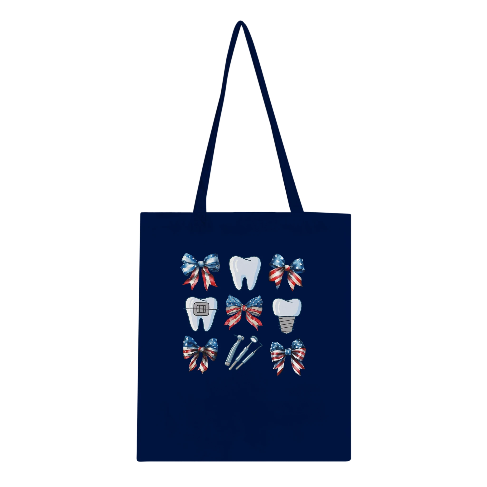 Personalized Dental 4th of July Tote Bag