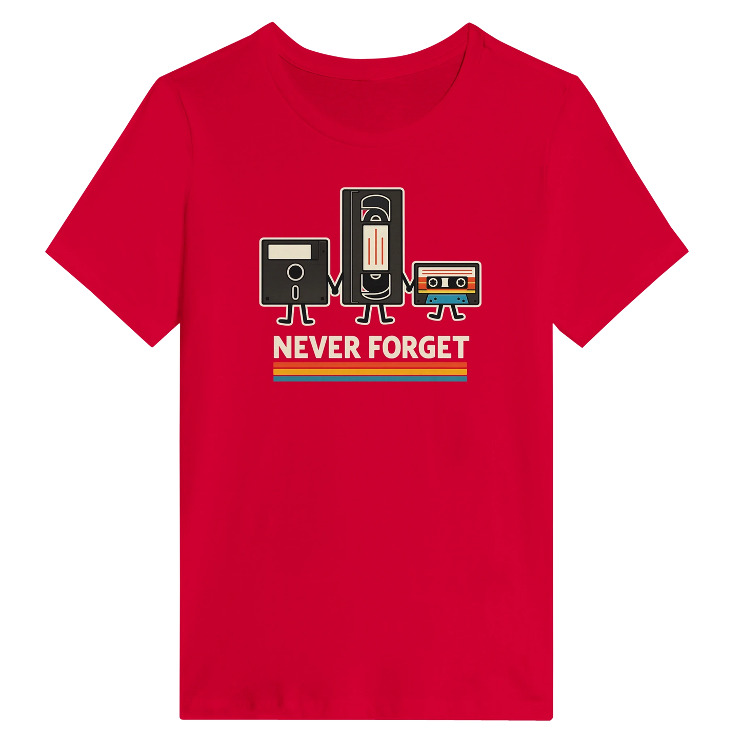 Women’s Retro Tech Squad Never Forget T-Shirt