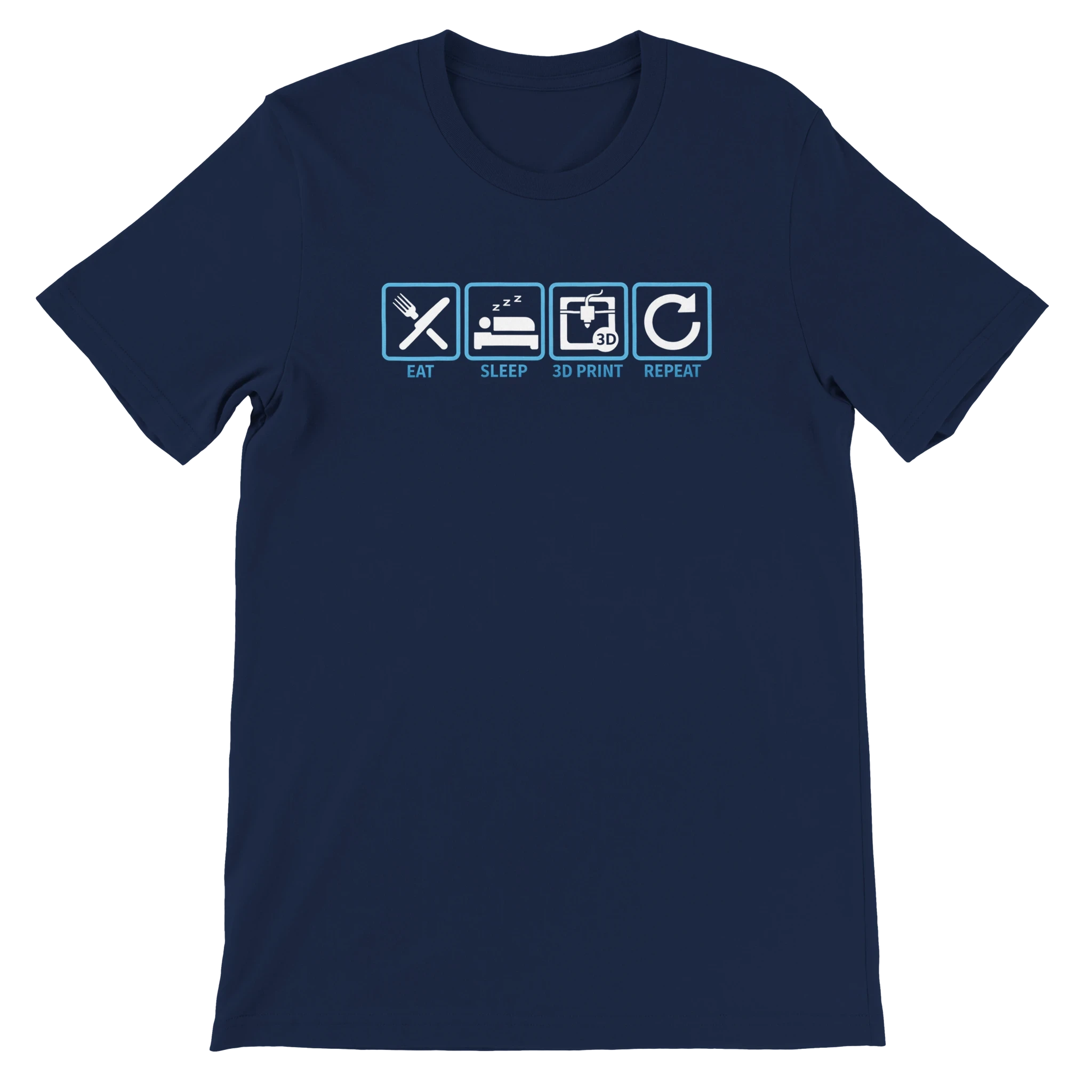 Eat Sleep 3D Print Repeat T-Shirt