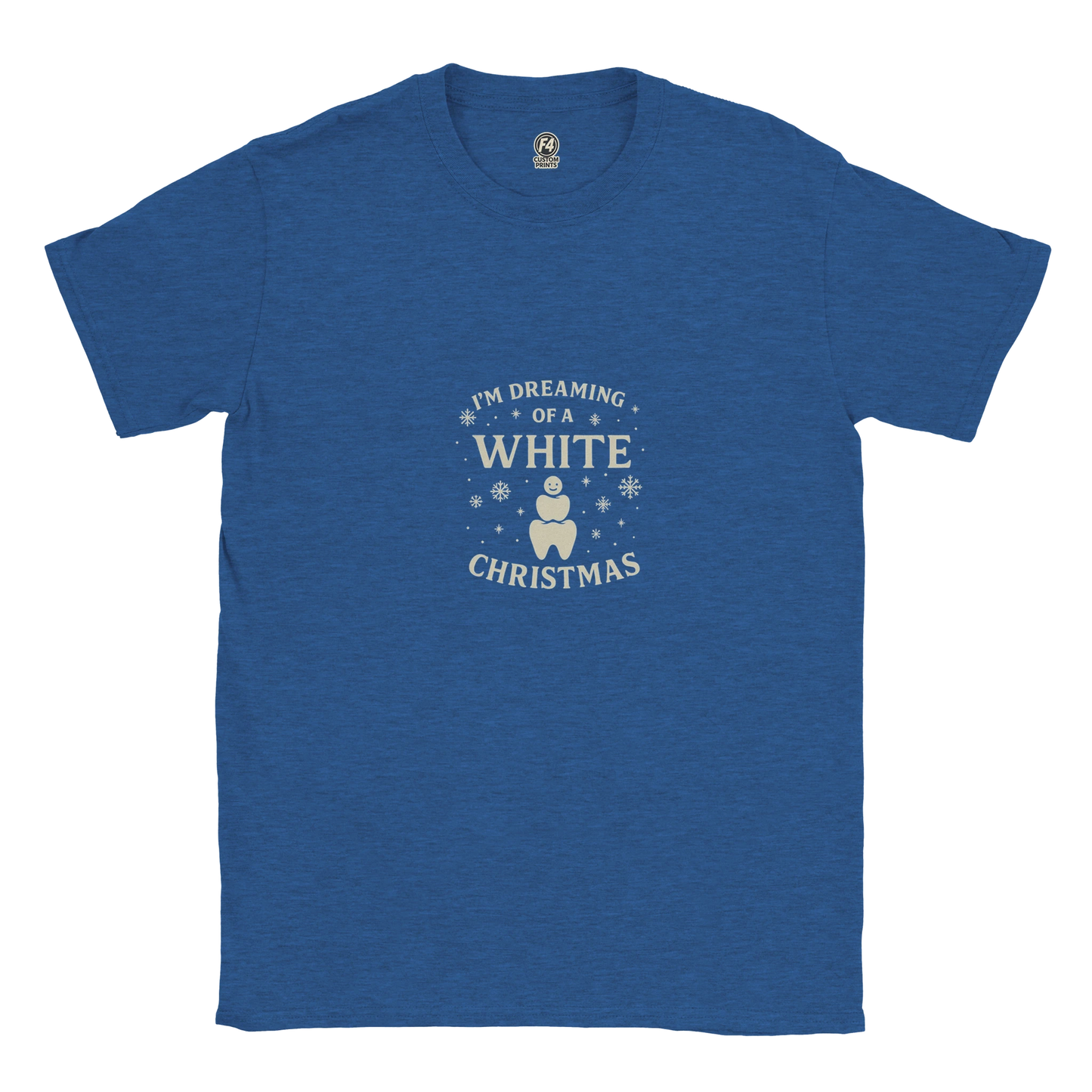 Dreaming of a White Christmas Tee – Dental Christmas Shirt - F4 Custom Prints