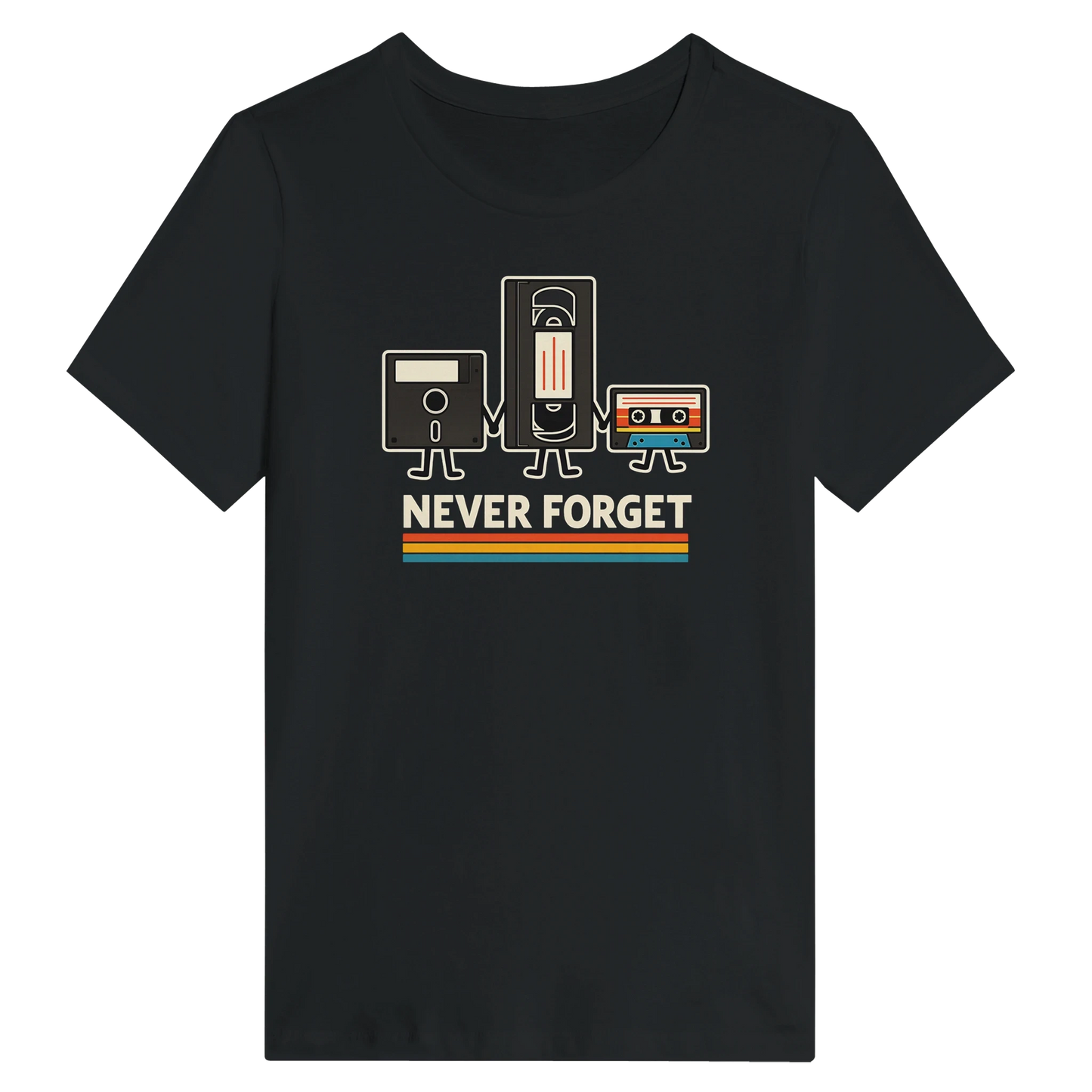 Women’s Retro Tech Squad Never Forget T-Shirt
