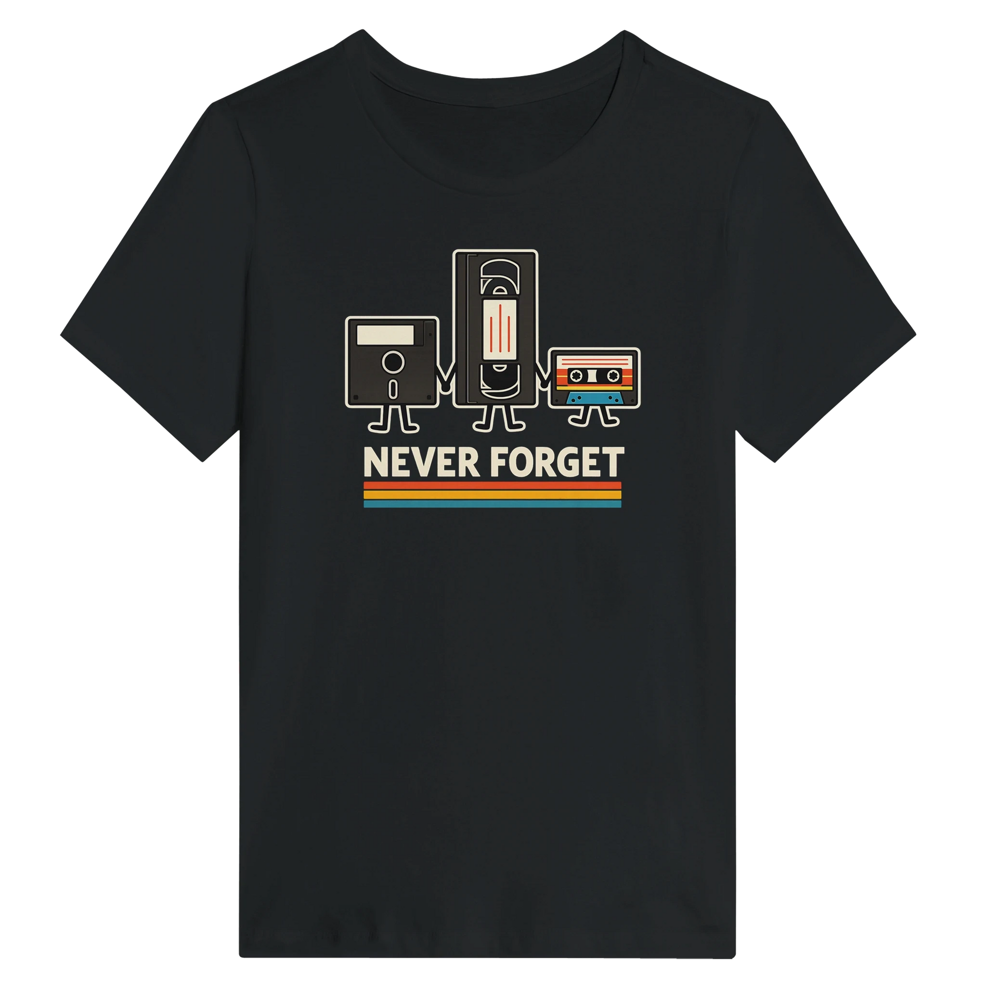 Women’s Retro Tech Squad Never Forget T-Shirt