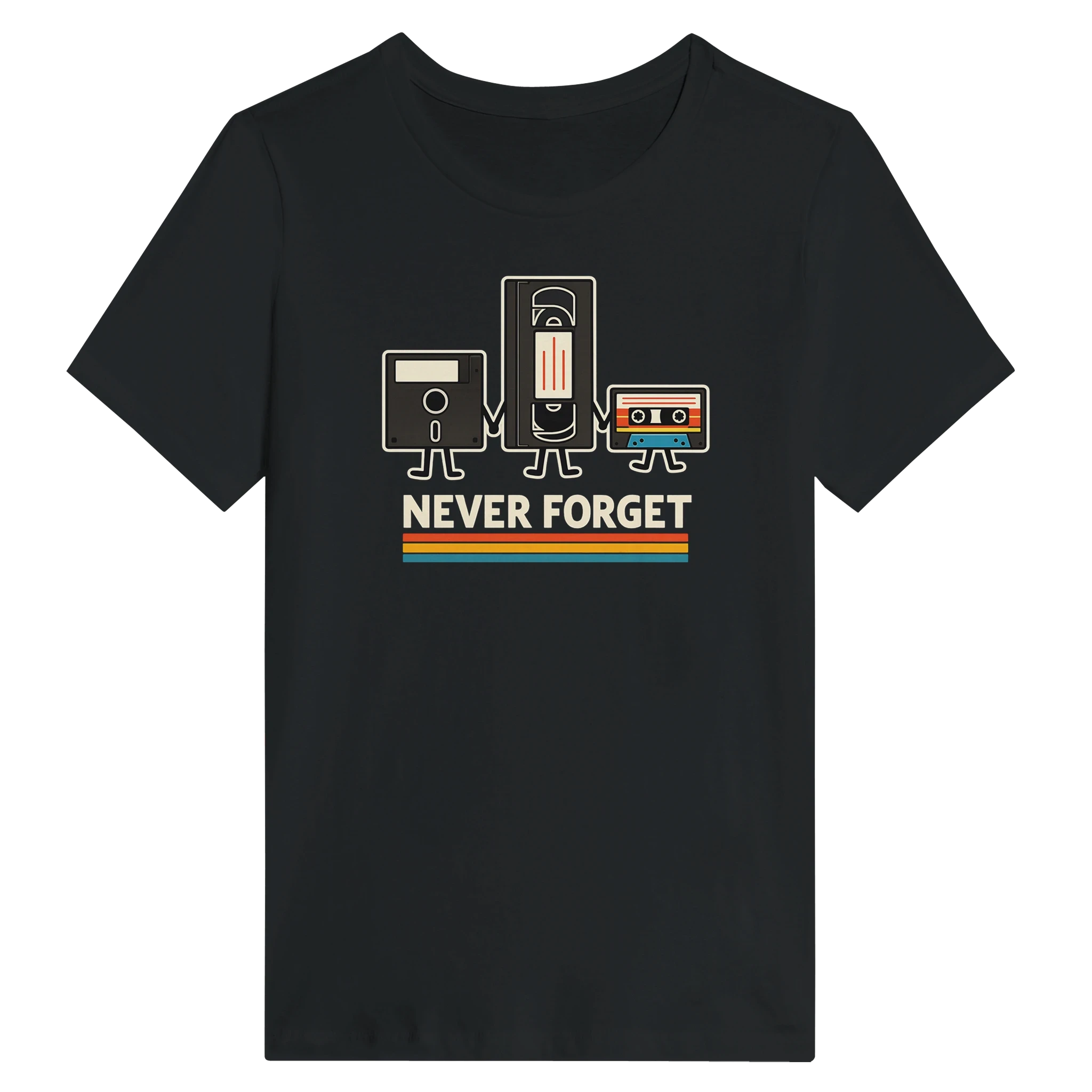 Women’s Retro Tech Squad Never Forget T-Shirt