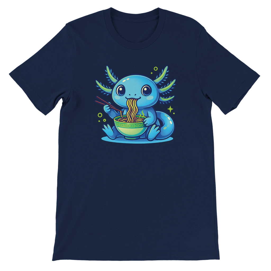 Kawaii Axolotl Ramen T-Shirt