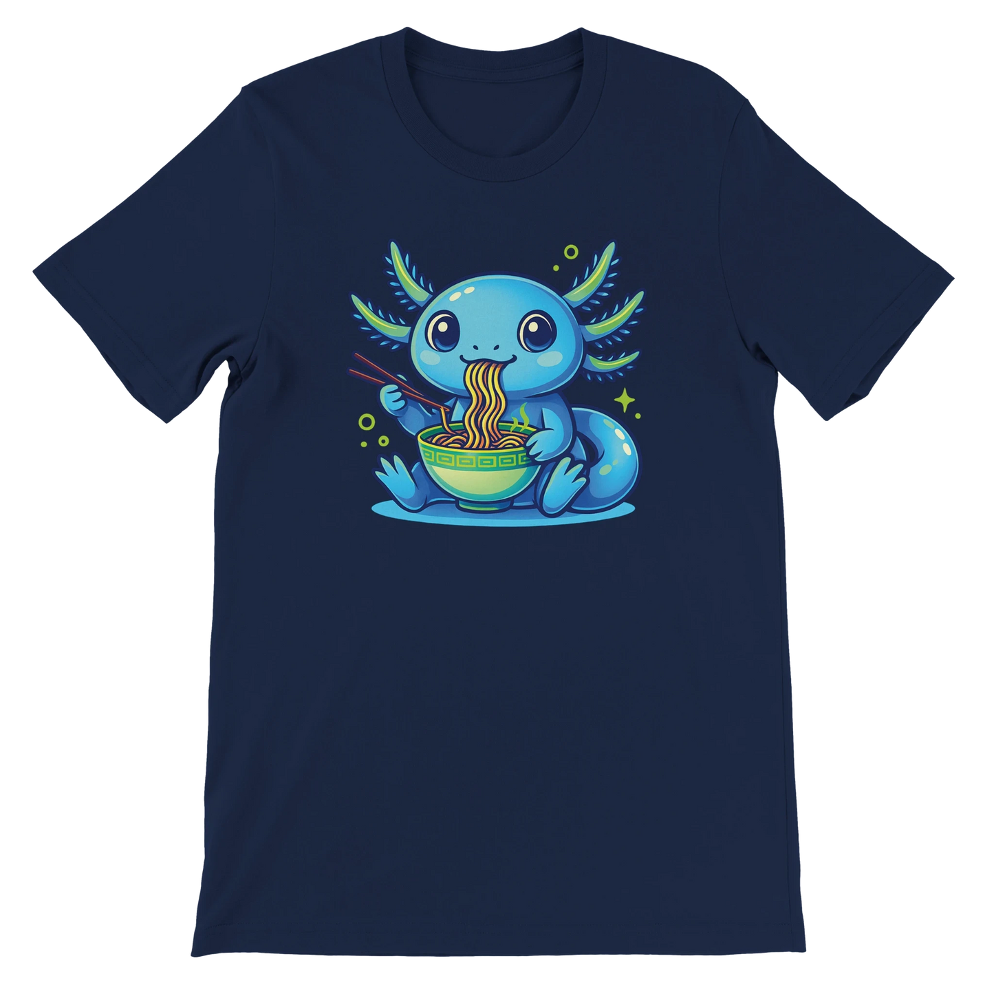 Kawaii Axolotl Ramen T-Shirt