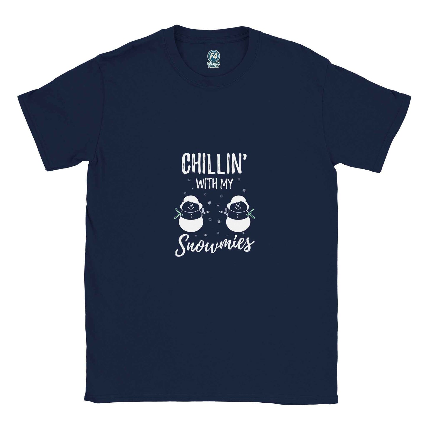 Chillin' With My Snowmies Christmas Shirt – Festive Holiday Graphic Tee