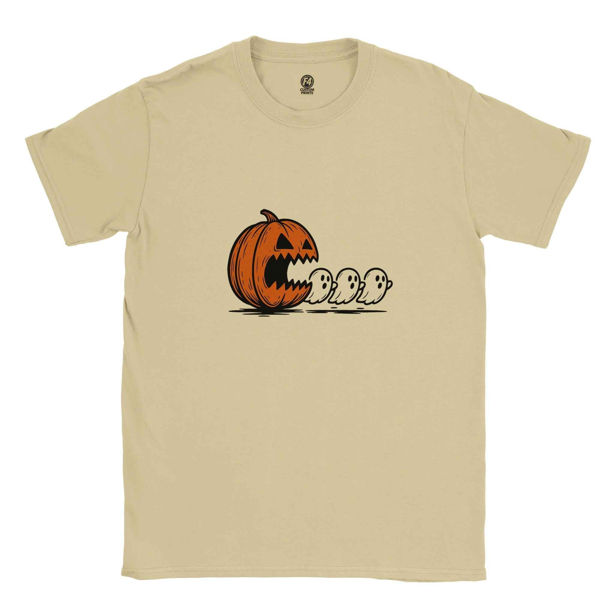 Chomped by the Pumpkin – Funny Halloween Ghost Chase T-Shirt