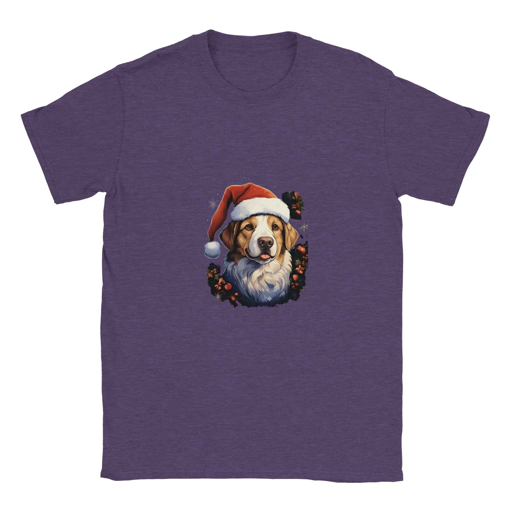 Jolly Santa Paws Dog Christmas Tee – Festive Holiday Graphic Tee for Pet Lovers