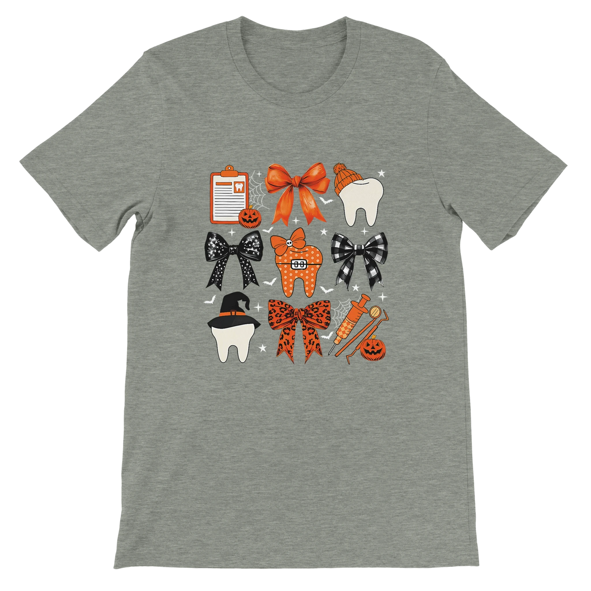 Halloween Dental Shirt | Spooky Teeth & Bows T-Shirt