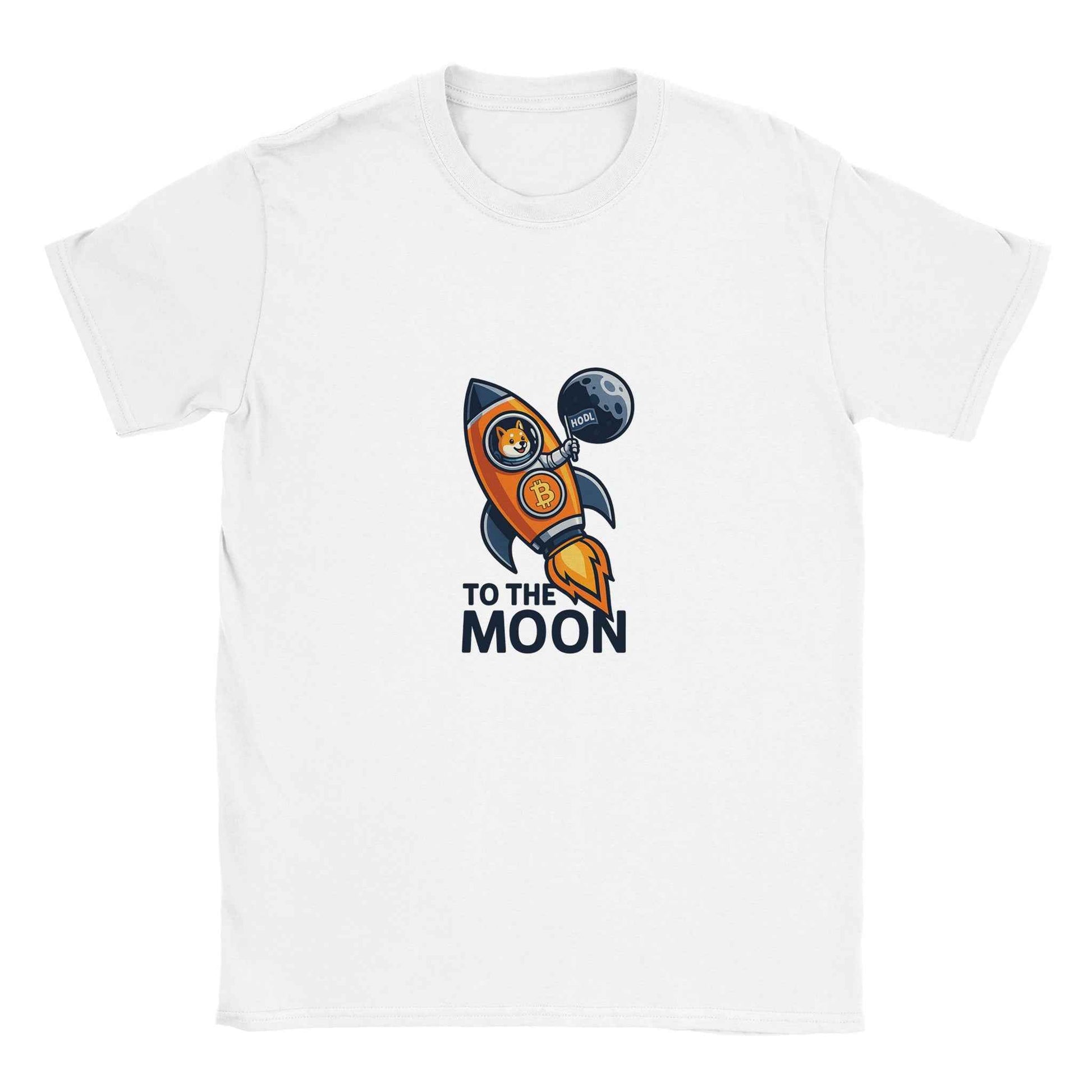 Dogecoin T-Shirt – To The Moon Rocket Crypto Tee