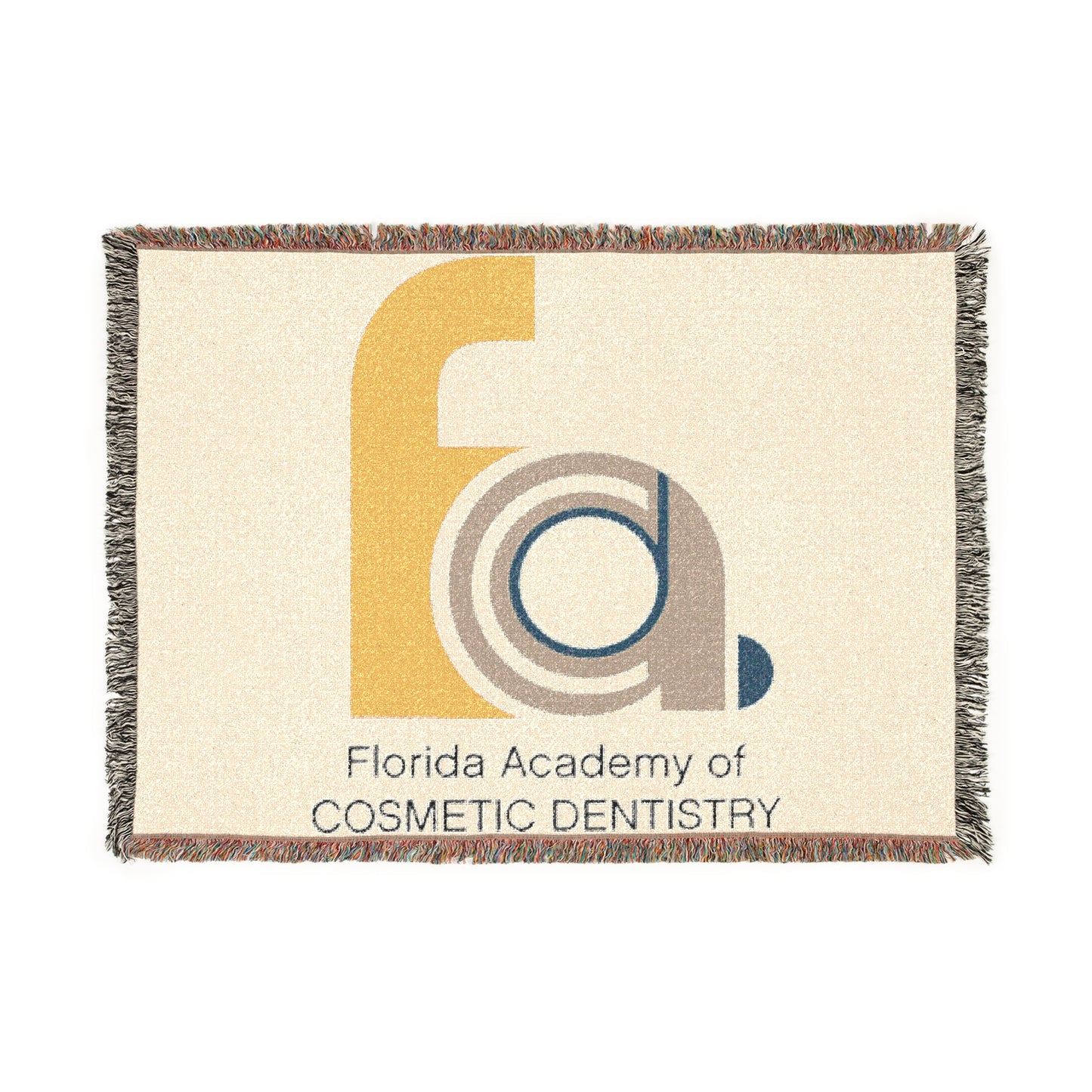FACD Logo Woven Blanket | Cotton Throw Blanket by F4