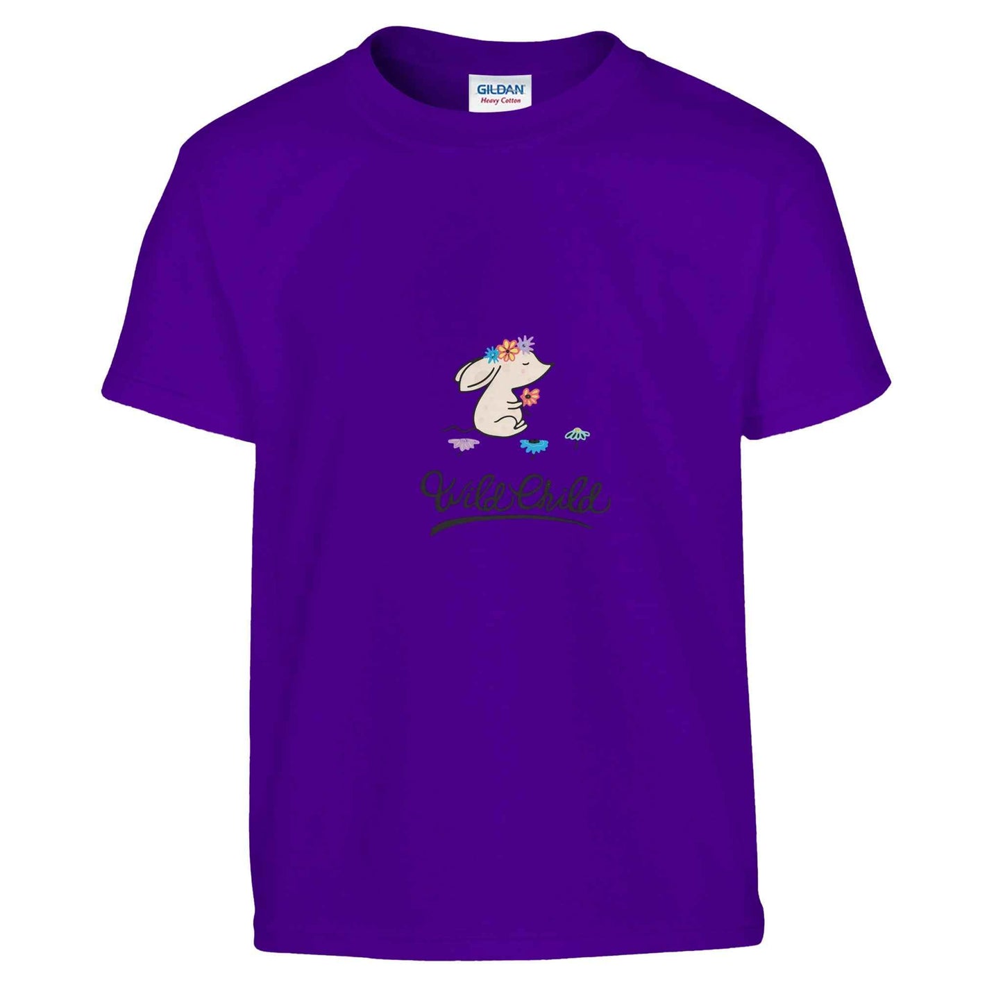 Boho Mouse Kids T-Shirt – Wild Child Floral Charm in your choice of vibrant hues!