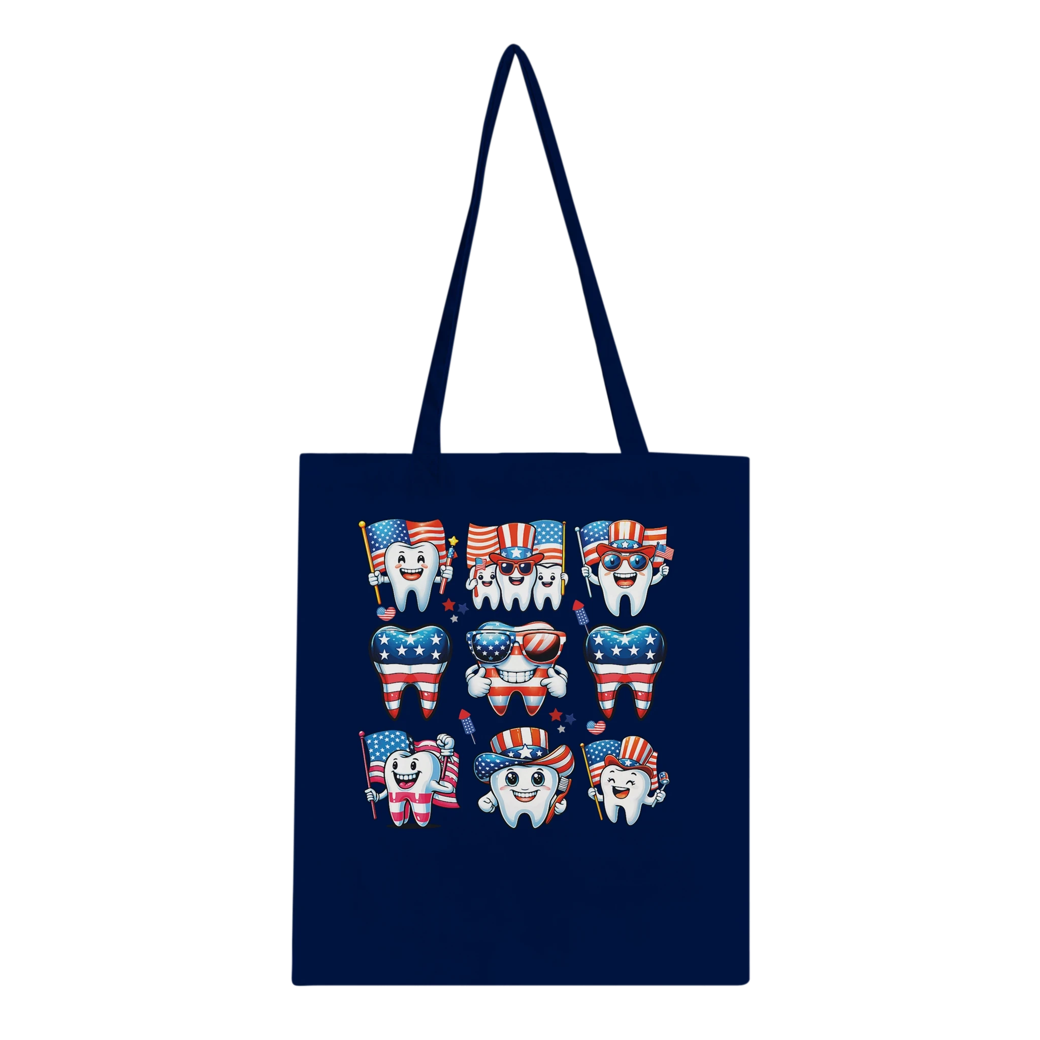 Personalized Dental 4th of July Tote Bag
