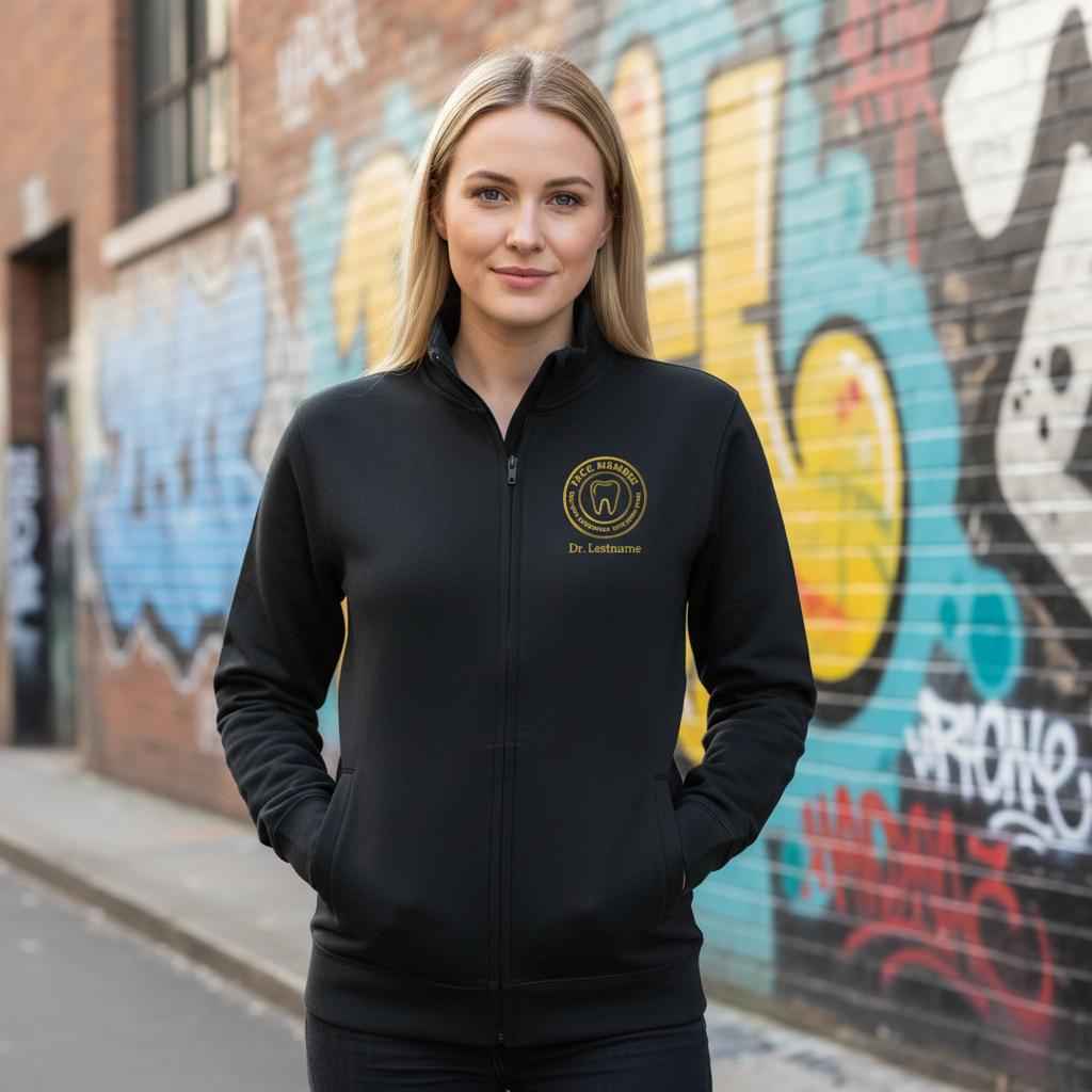 FACD Embroidered Full Zip Sweatshirt with Custom Name