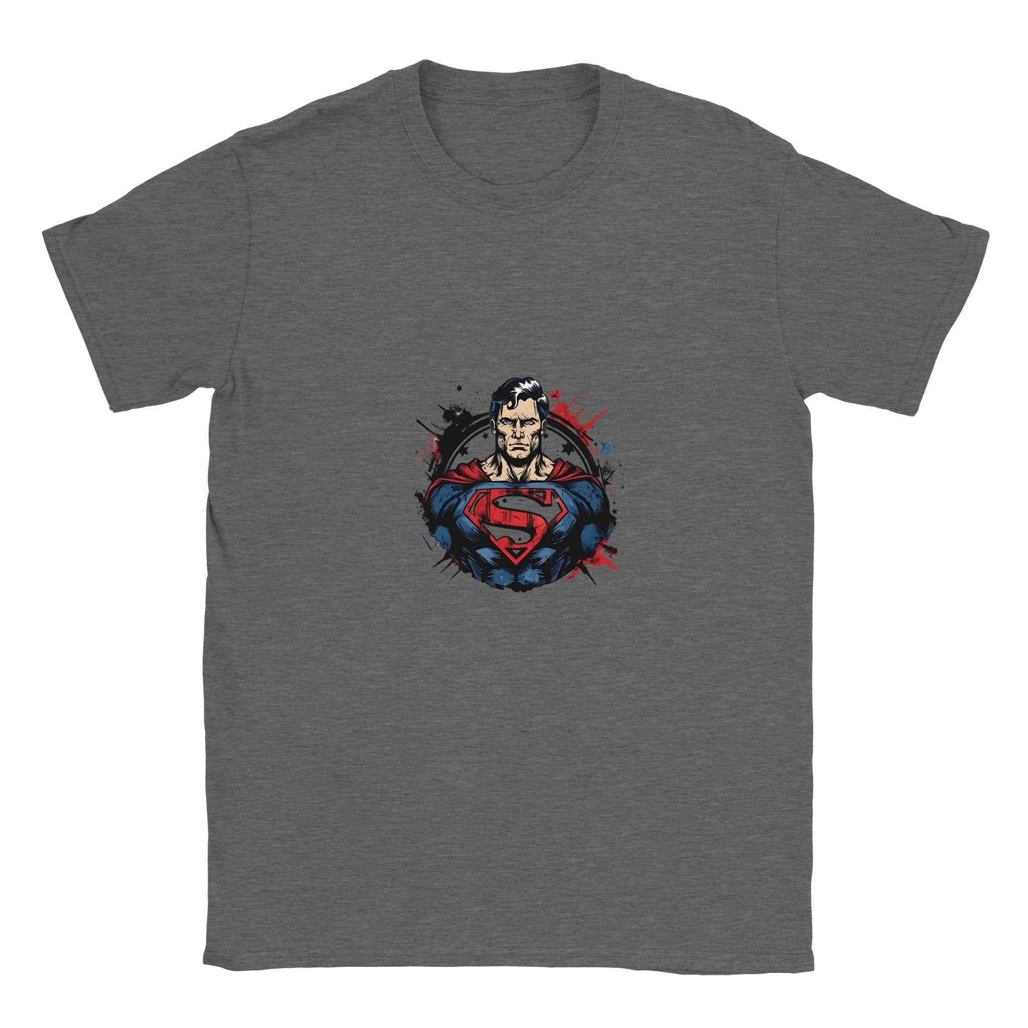 Man of Steel 'S' T-Shirt – Heroic Comic-Inspired Graphic Tee in Your Choice of 10 Dynamic Colors