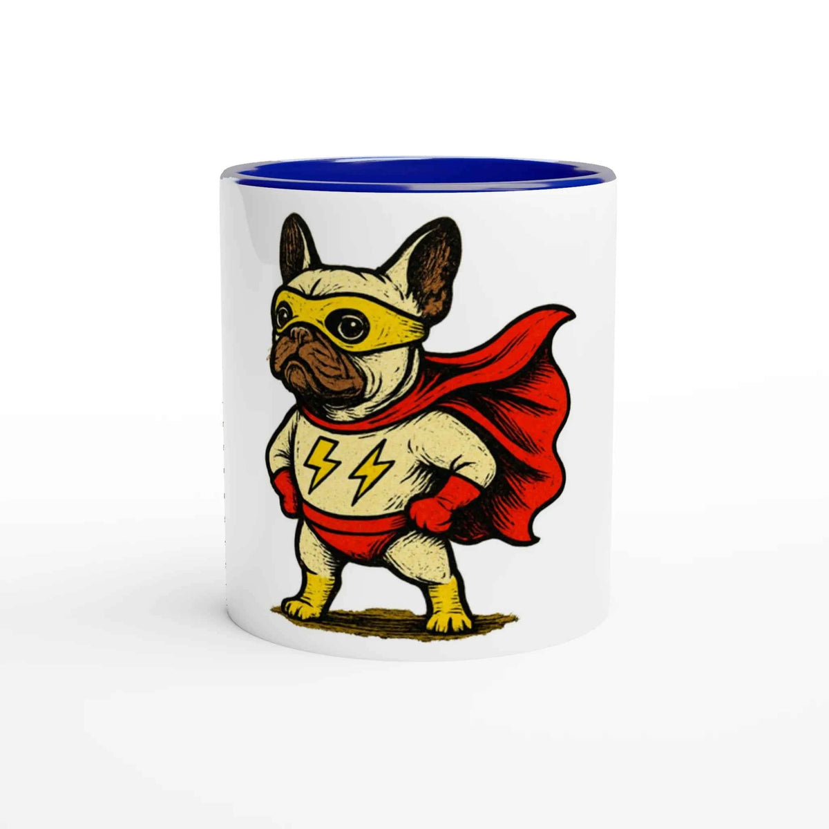 Super Frenchie 11oz Coffee Mug with Color Inside