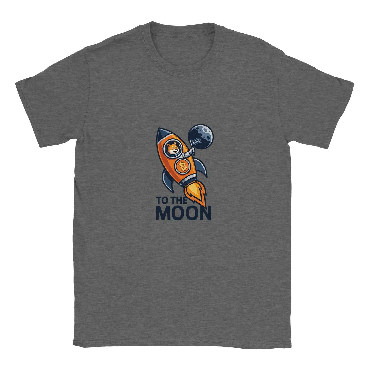 Dogecoin T-Shirt – To The Moon Rocket Crypto Tee