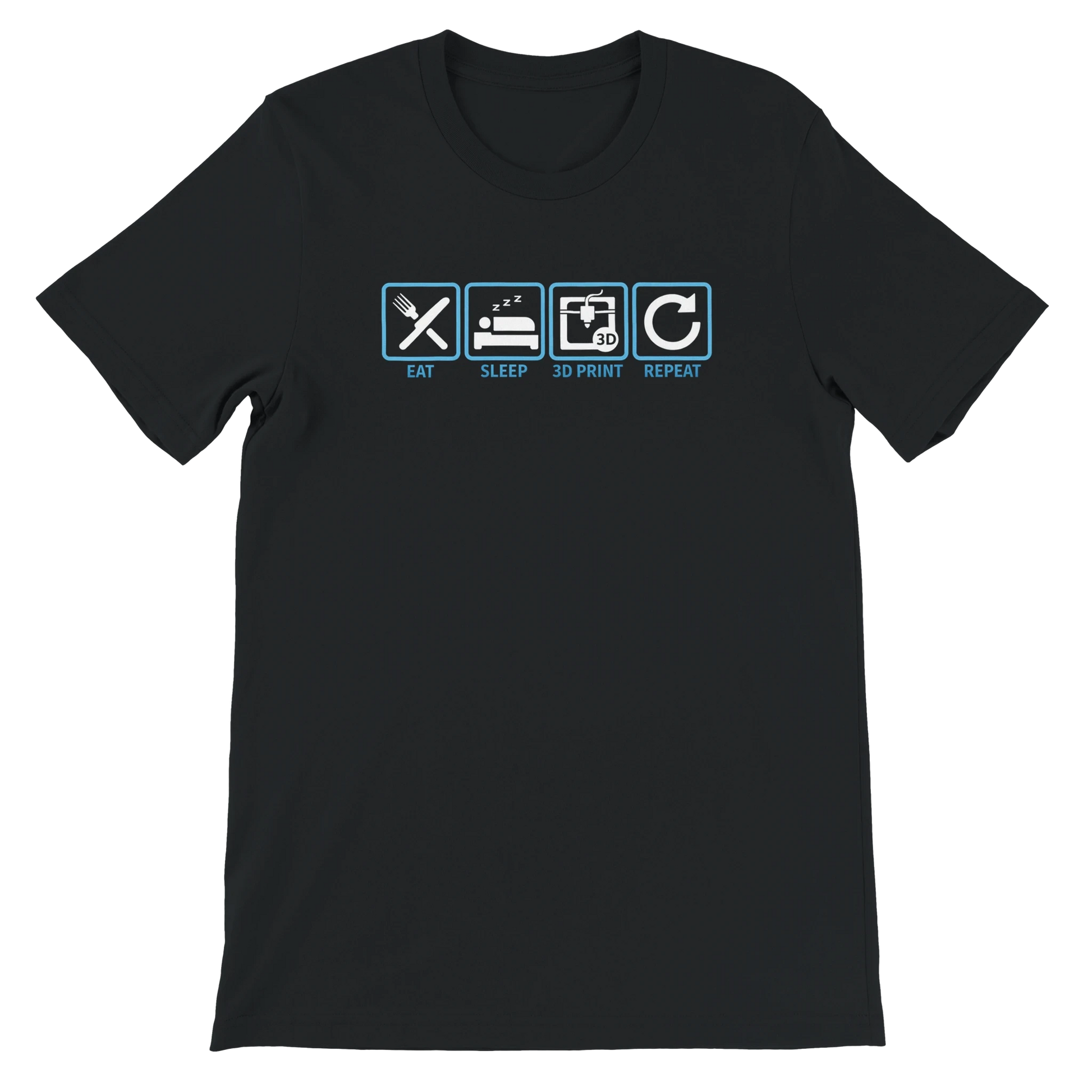Eat Sleep 3D Print Repeat T-Shirt