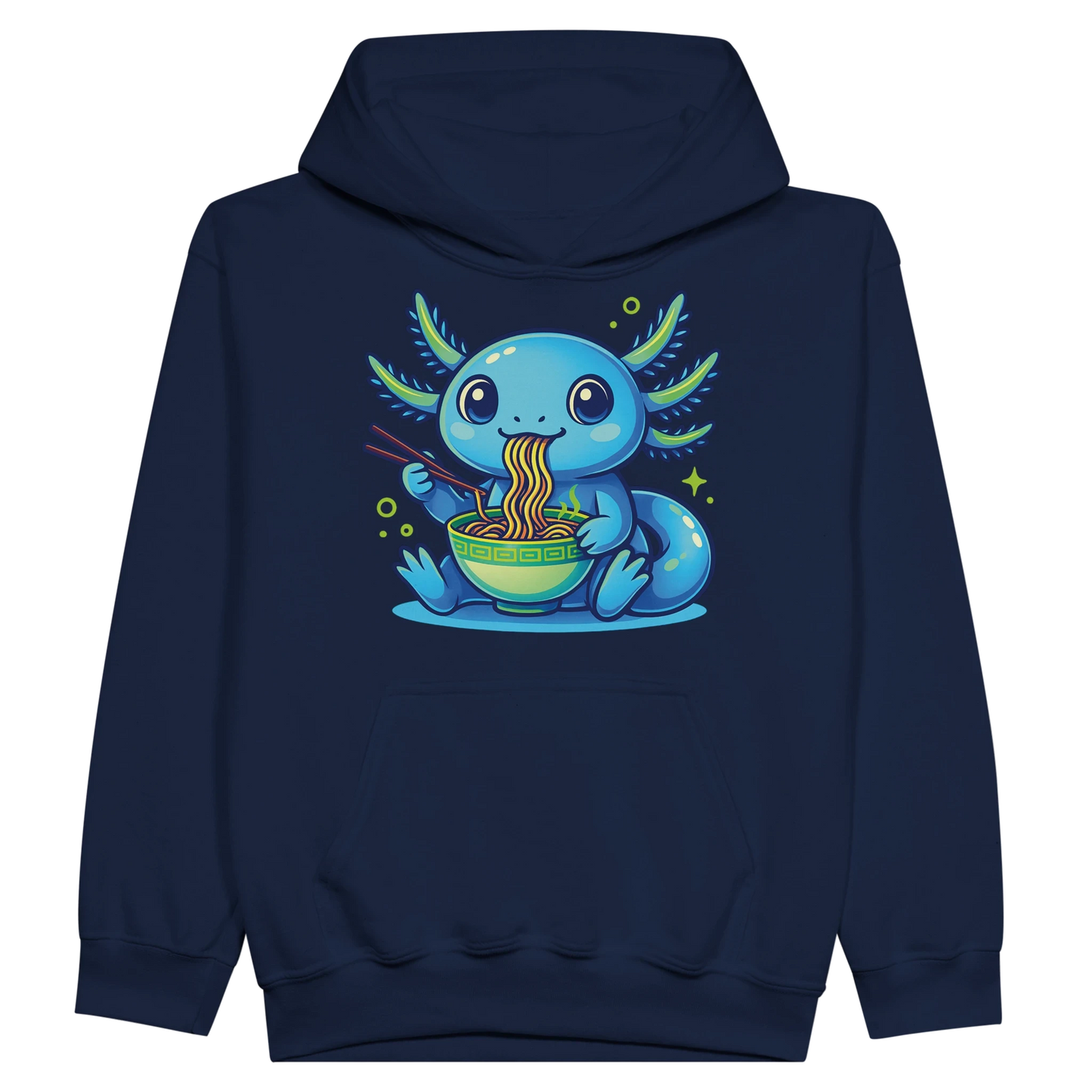 Kids Kawaii Axolotl Ramen Hoodie