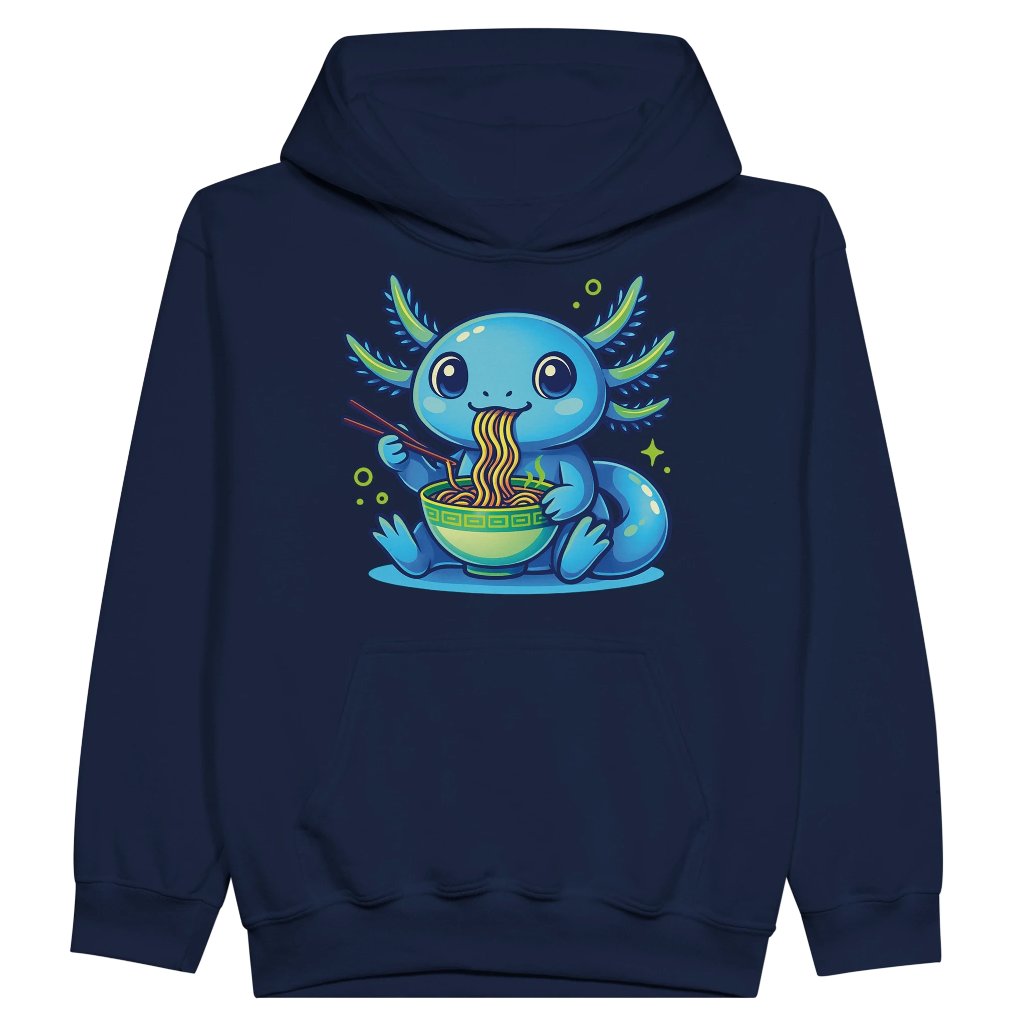Kids Kawaii Axolotl Ramen Hoodie