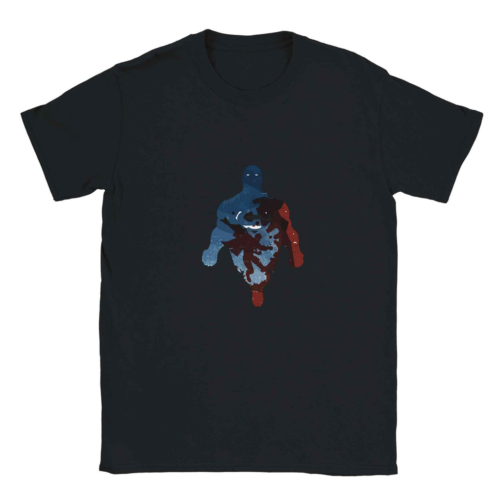 Abstract Superman Silhouette T-Shirt – Heroic Comic-Inspired Graphic Tee in Multiple Colors