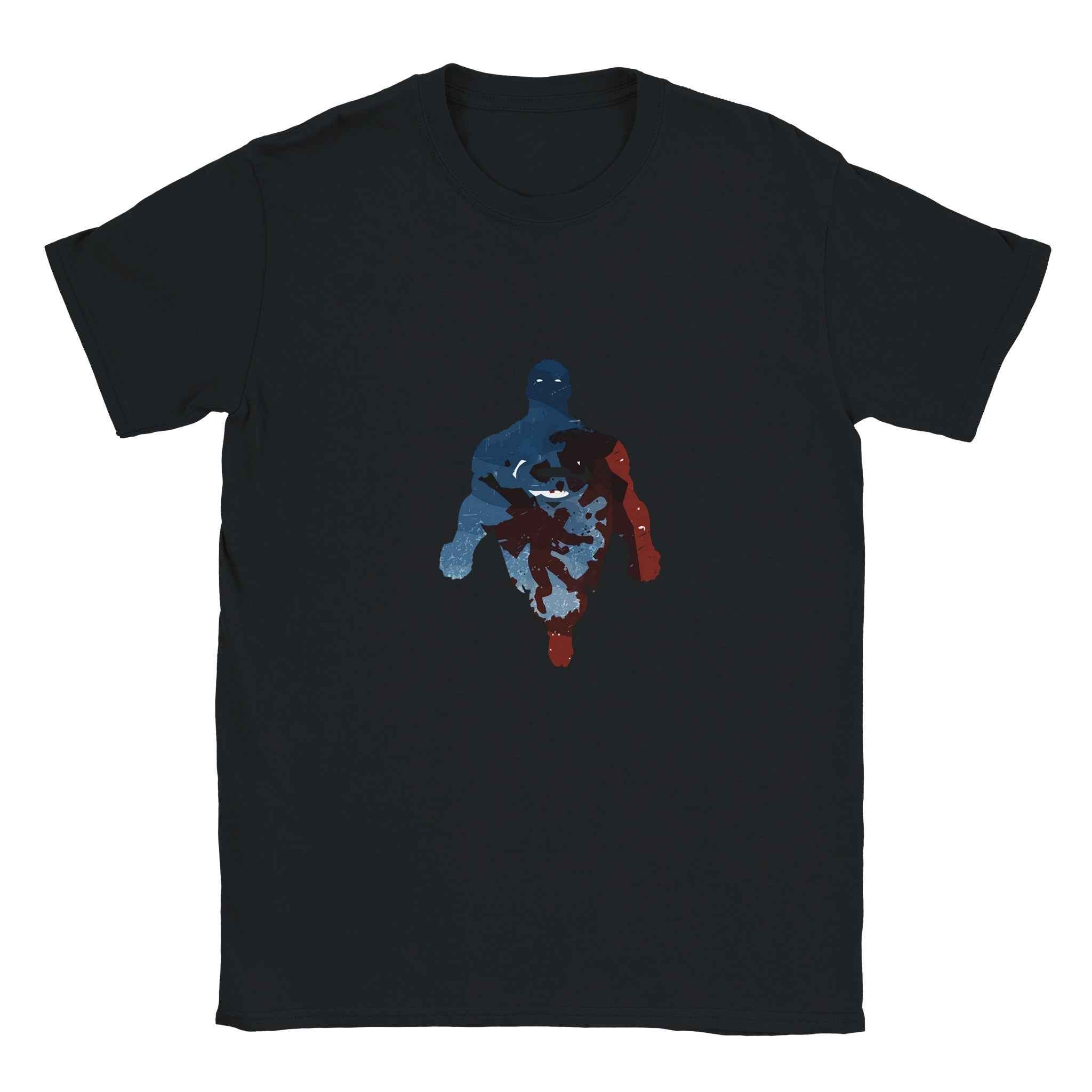 Abstract Superman Silhouette T-Shirt – Heroic Comic-Inspired Graphic Tee in Multiple Colors