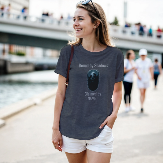Bound by Shadows Custom Name T-Shirt – Dark Fantasy Romance Tee - F4 Custom Prints