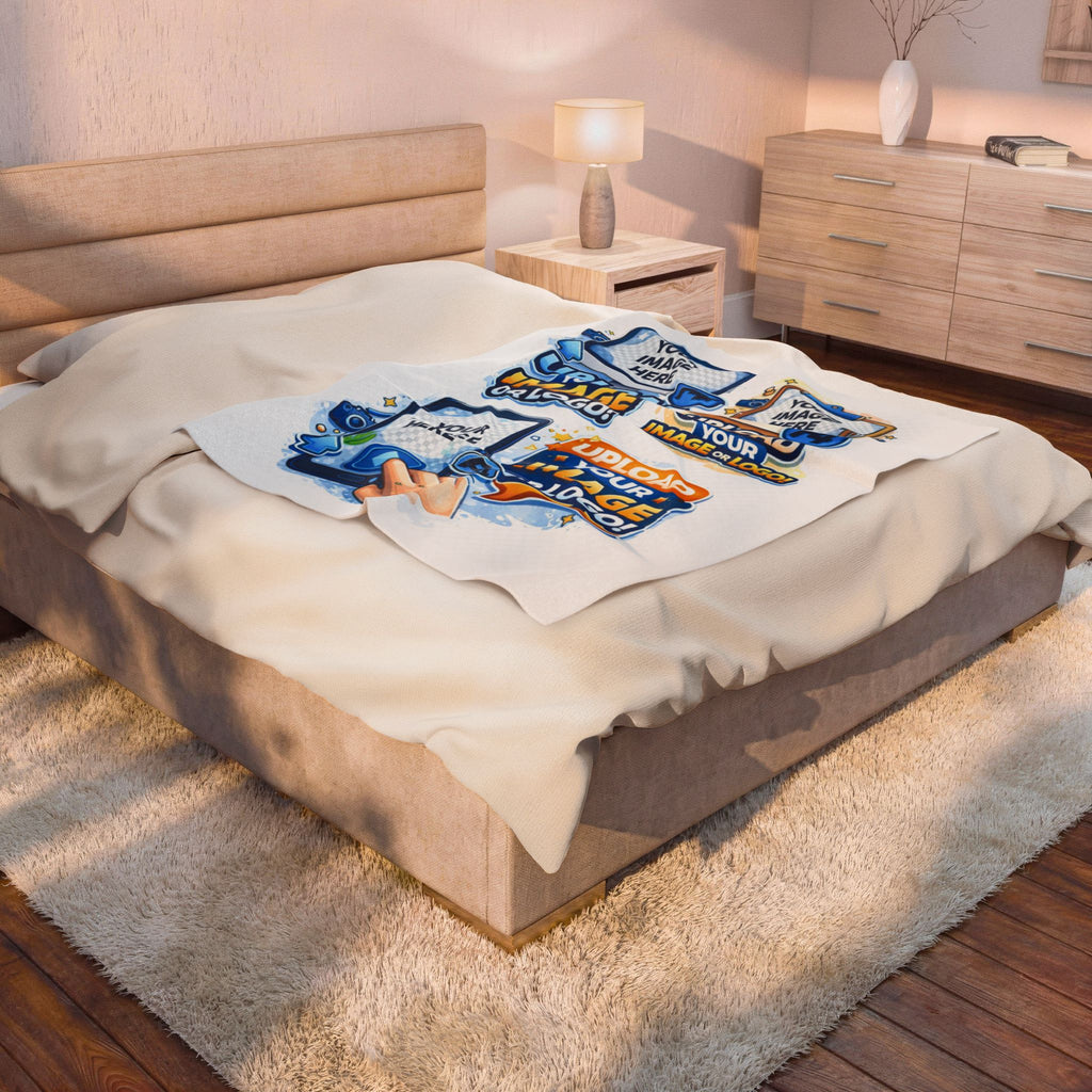 Custom Image Velveteen Plush Blanket