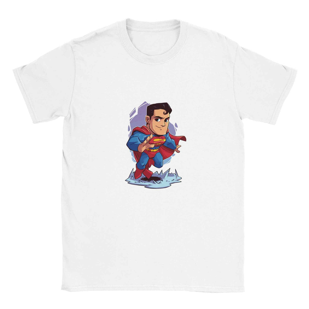 Chibi Superman T-Shirt – Heroic Comic-Inspired Graphic Tee for Everyday Heroes