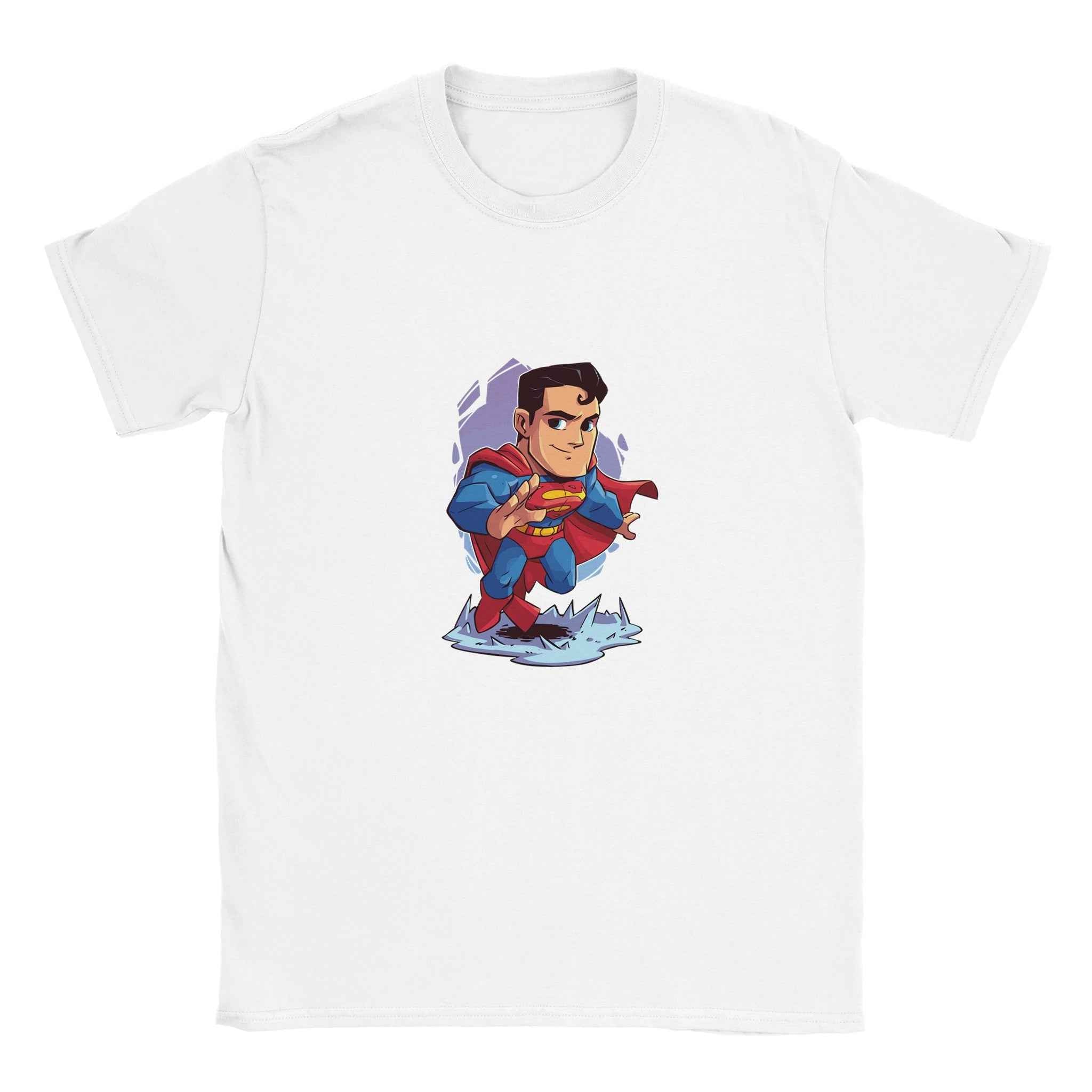 Chibi Superman T-Shirt – Heroic Comic-Inspired Graphic Tee for Everyday Heroes