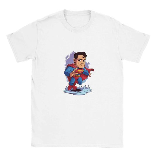 Chibi Superman T-Shirt – Heroic Comic-Inspired Graphic Tee for Everyday Heroes