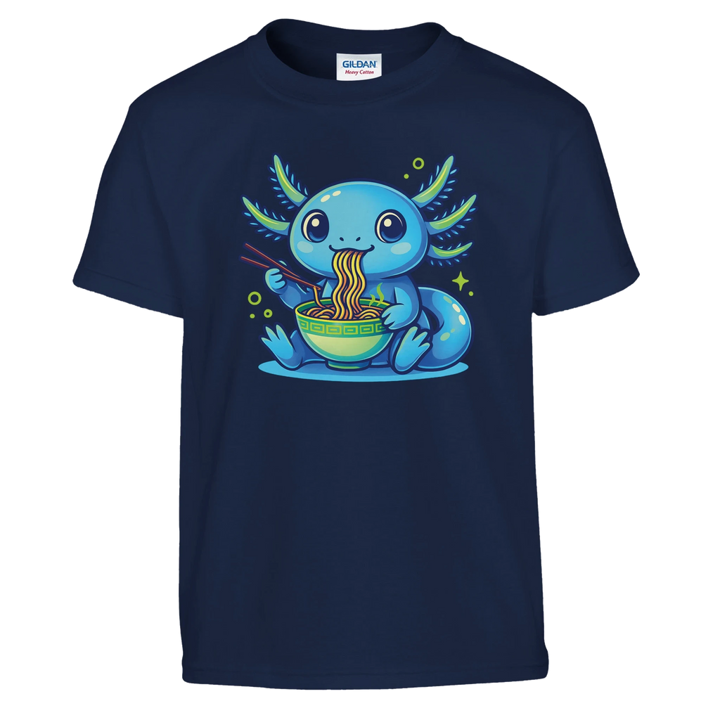 Kids Kawaii Axolotl Ramen T-Shirt
