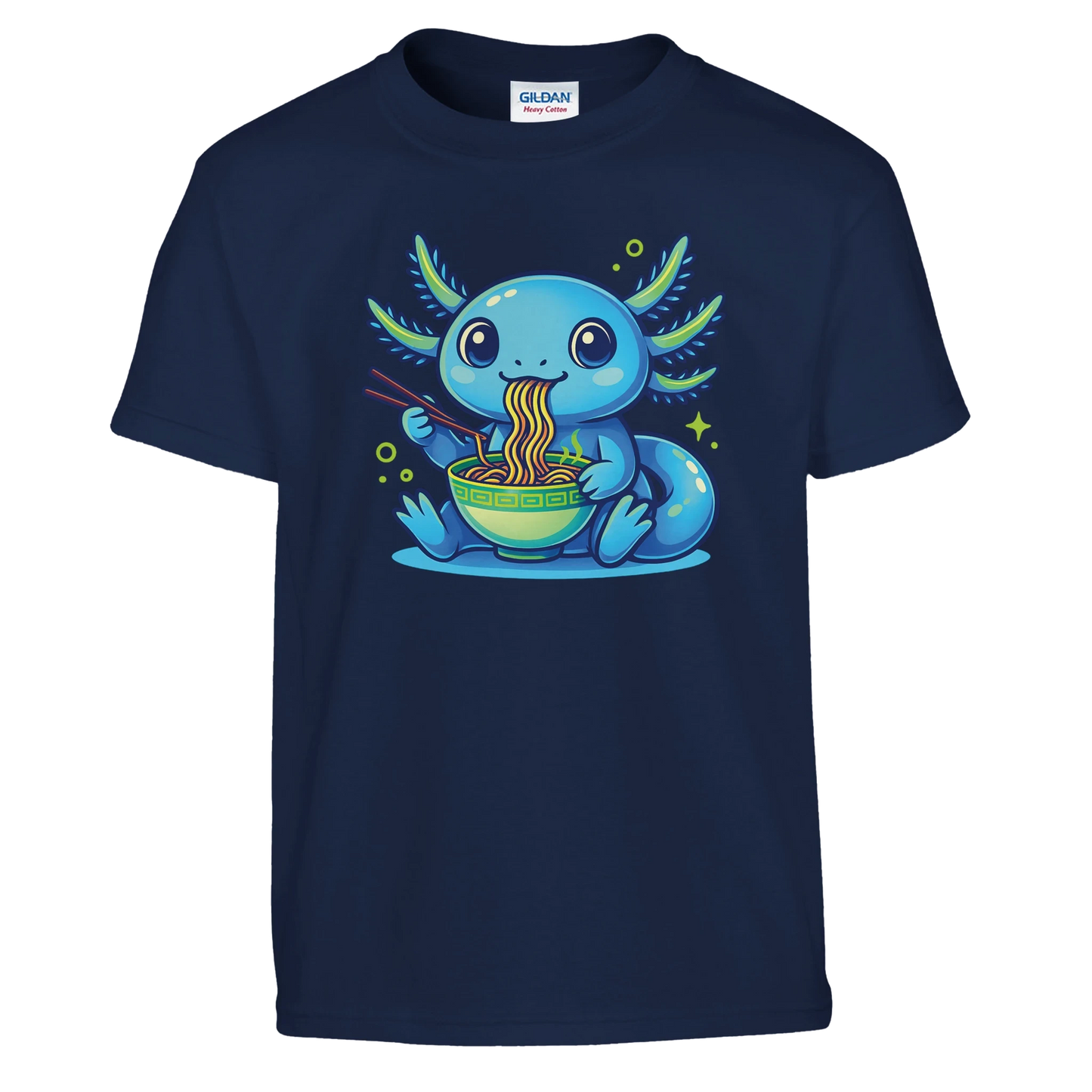Kids Kawaii Axolotl Ramen T-Shirt